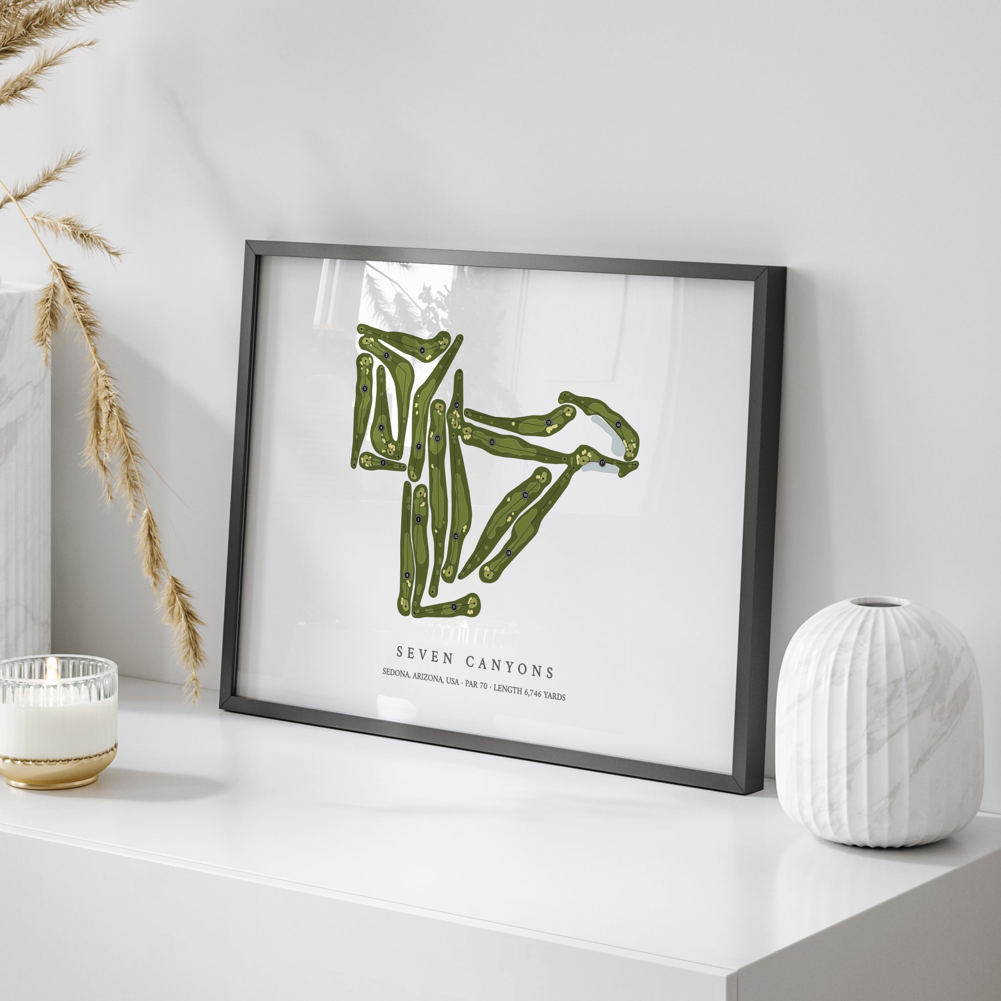 Seven Canyons | Golf Course Print | On+Table