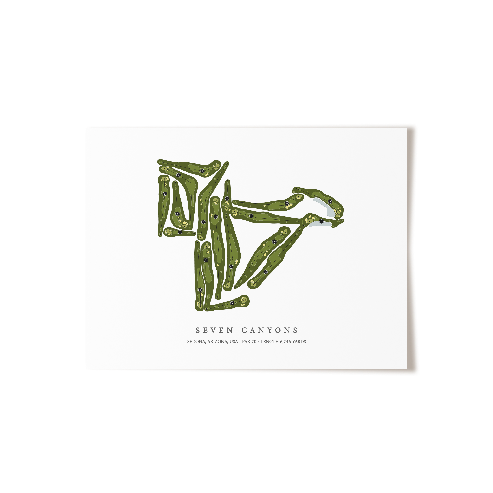 Seven Canyons | Golf Course Print | Unframed