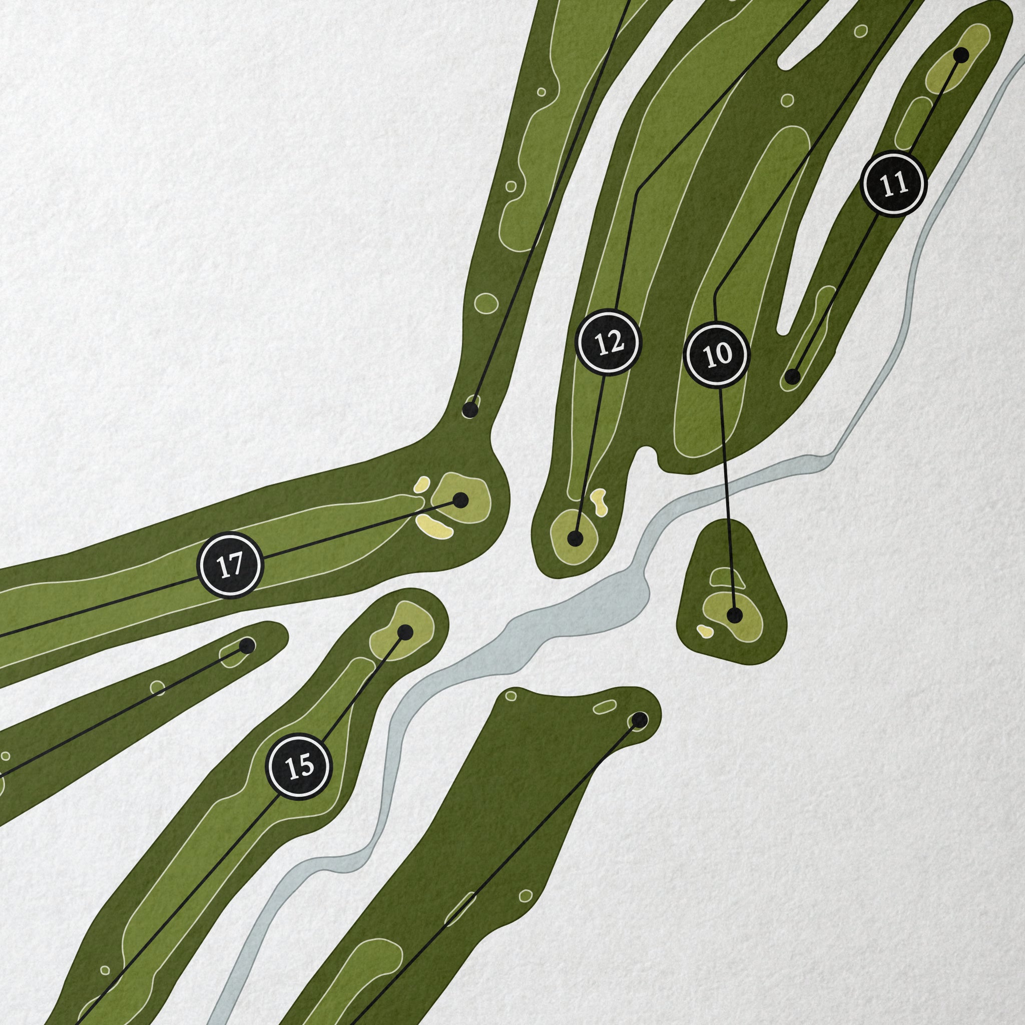 Shadow Valley Golf Course | Golf Course Print | Close+Up