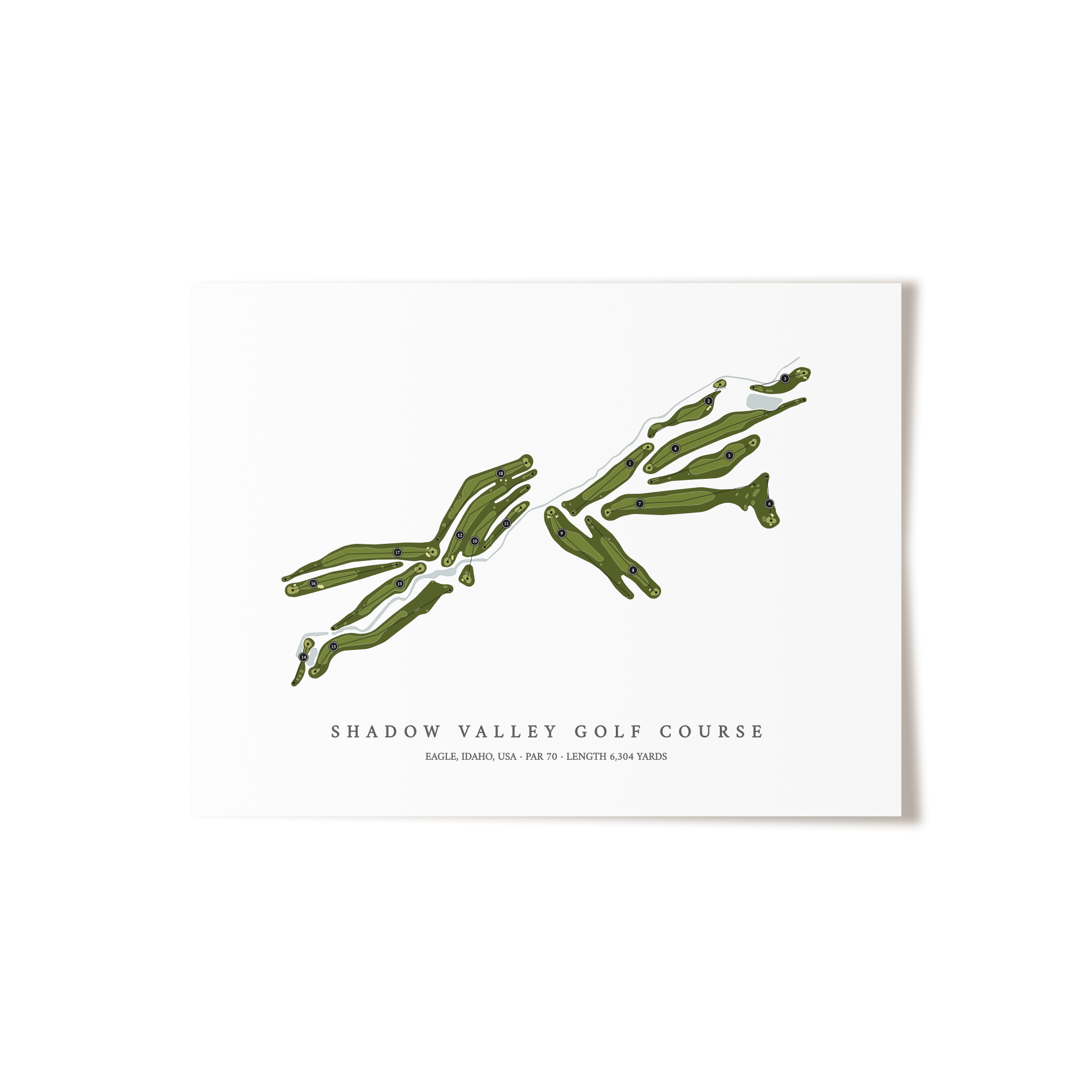 Shadow Valley Golf Course | Golf Course Print | Unframed