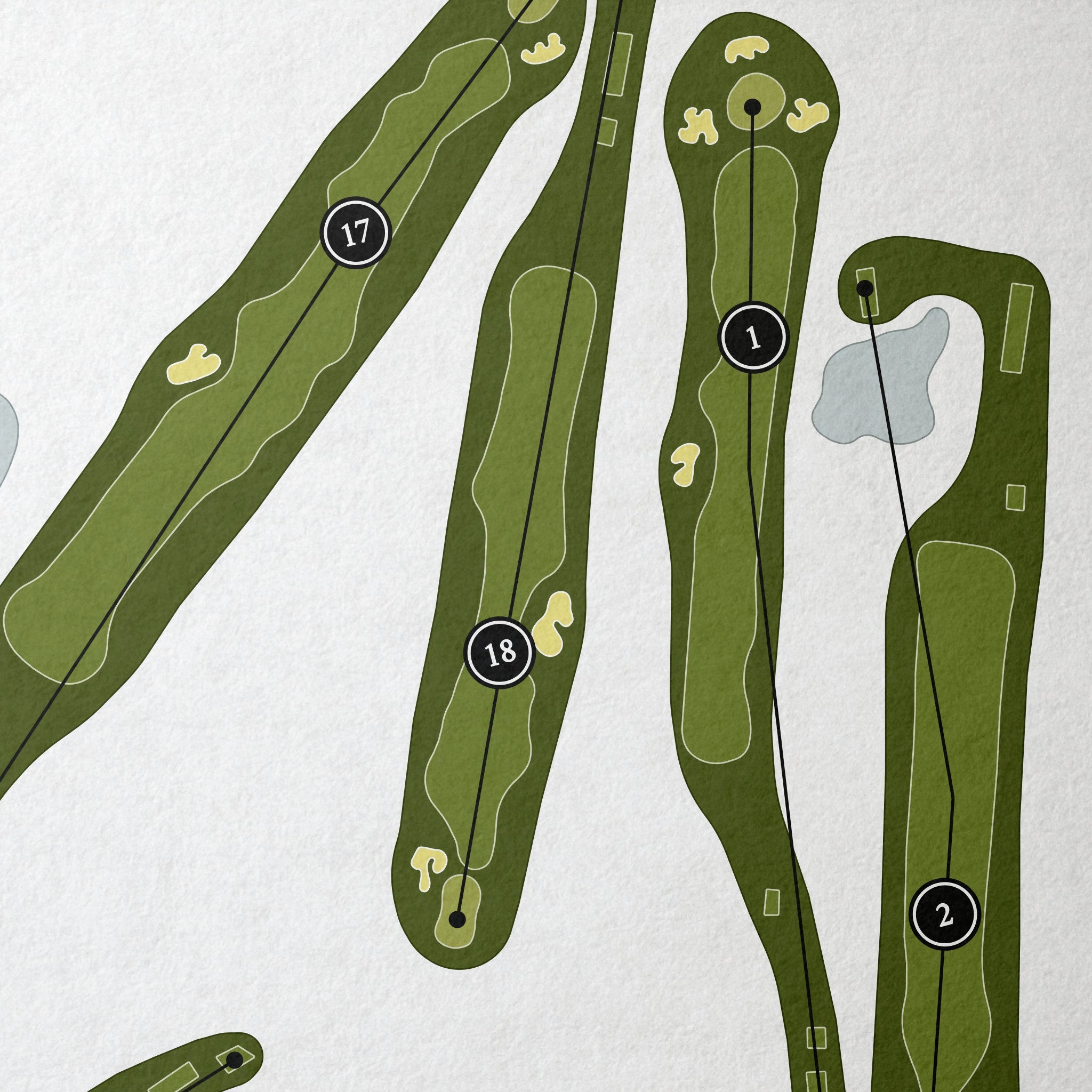 Shaker Ridge Country Club | Golf Course Map | Close Up