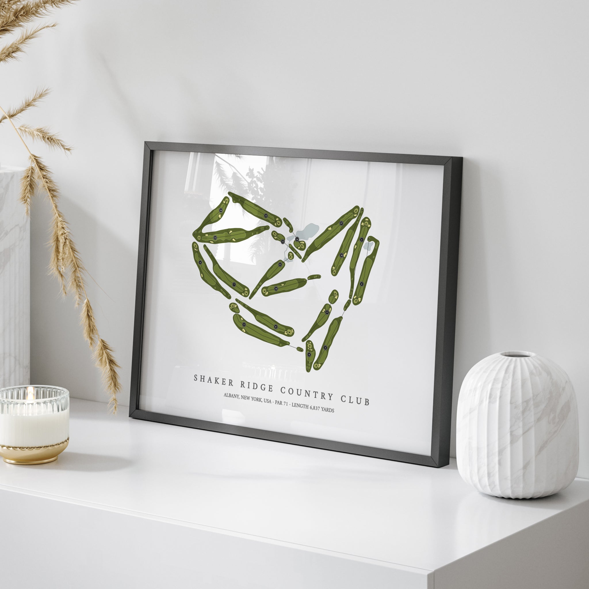 Shaker Ridge Country Club | Golf Course Map | On Table