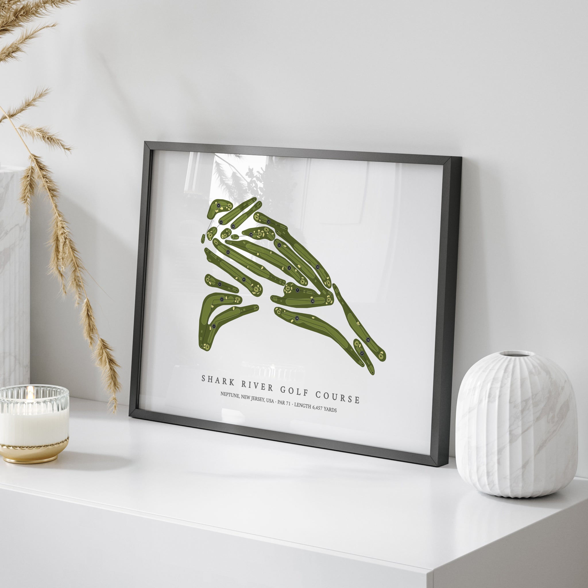 Shark River Golf Course | Golf Course Map | On+Table