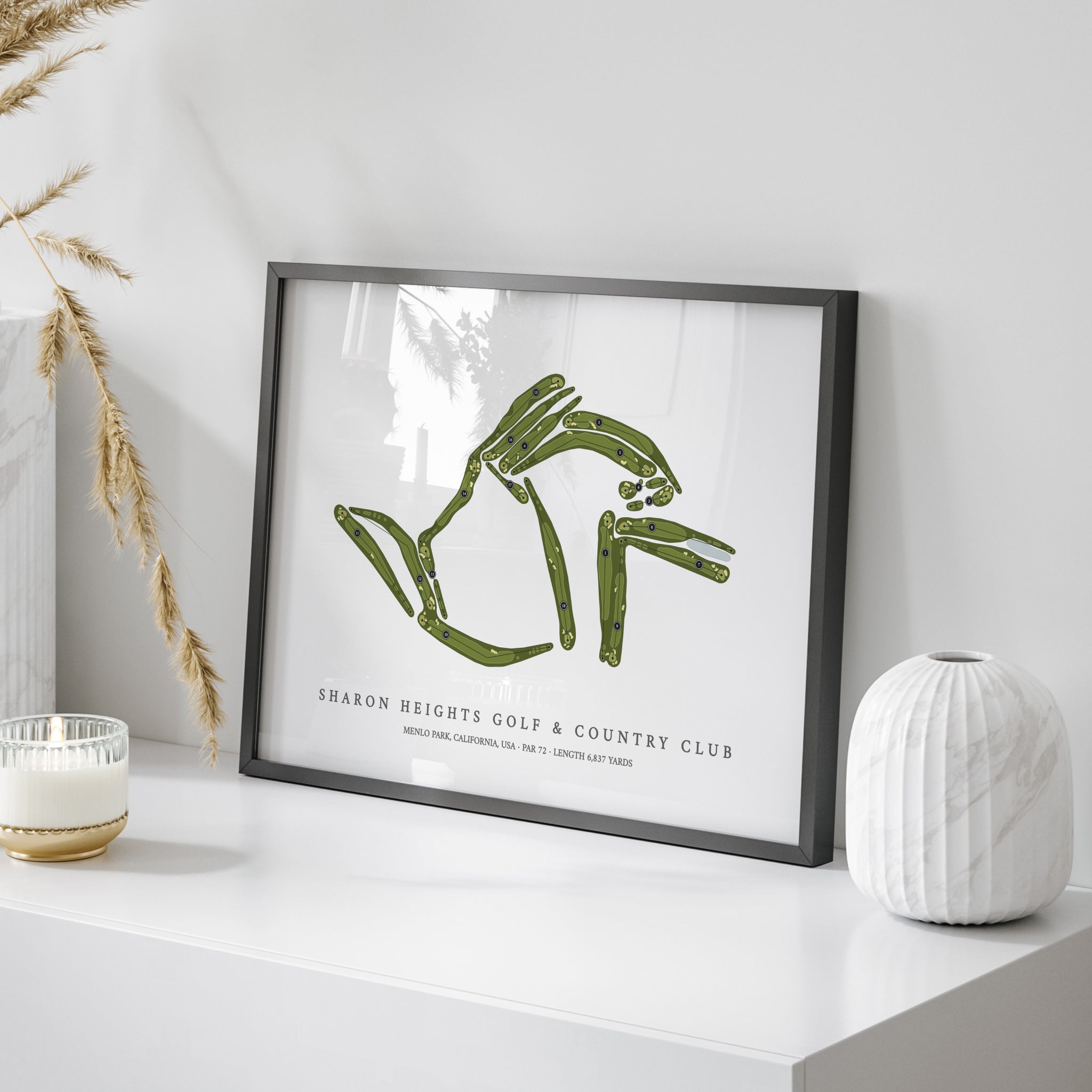Sharon Heights Golf & Country Club | Golf Course Map | On Table
