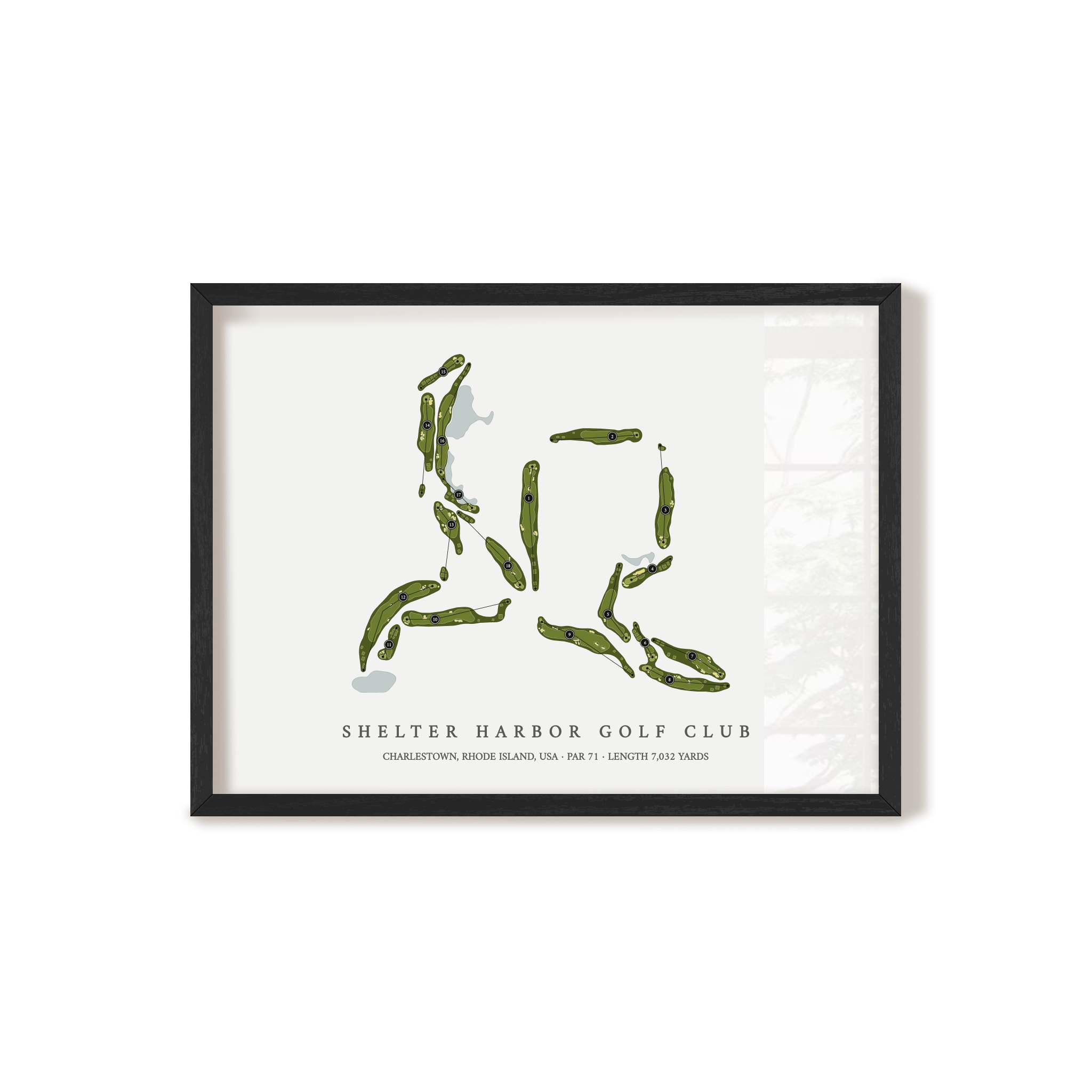 Shelter Harbor Golf Club | Golf Course Map | Black+Frame