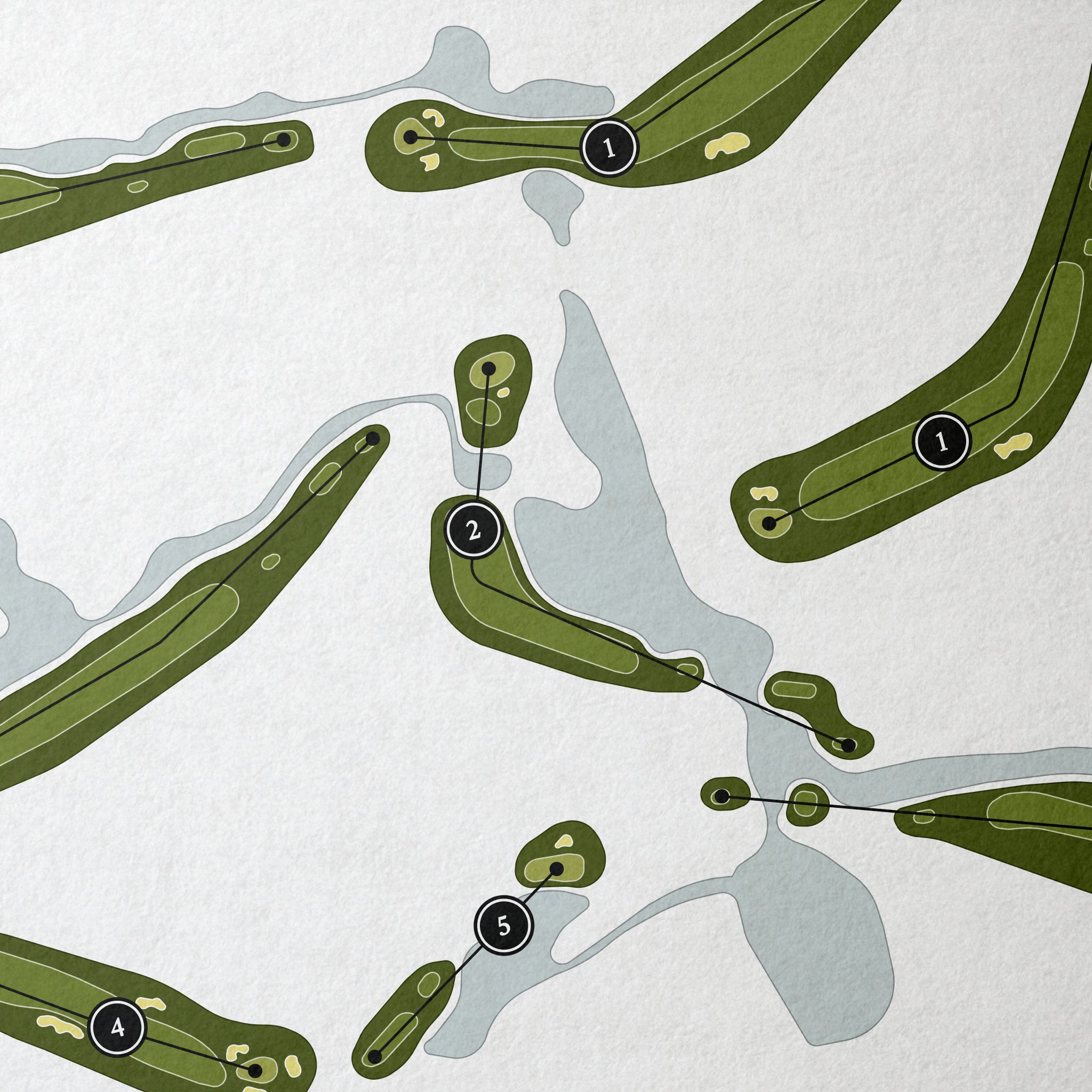 Shipyard Golf Club | Golf Course Print | Close+Up