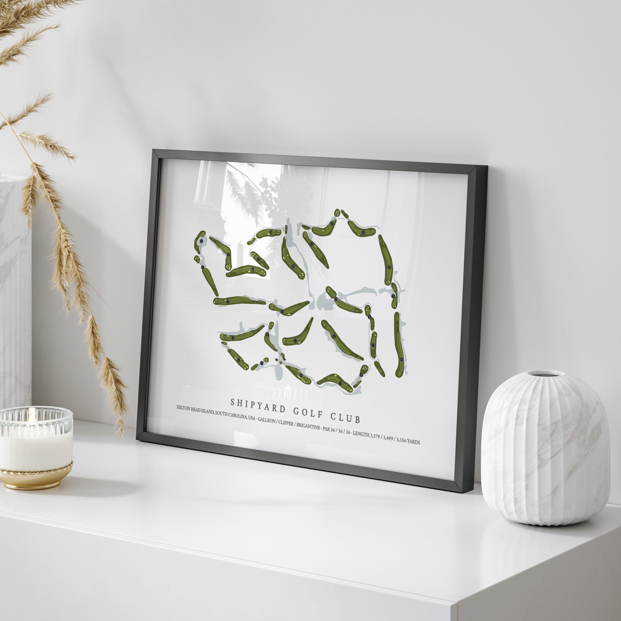 Shipyard Golf Club | Golf Course Print | On+Table