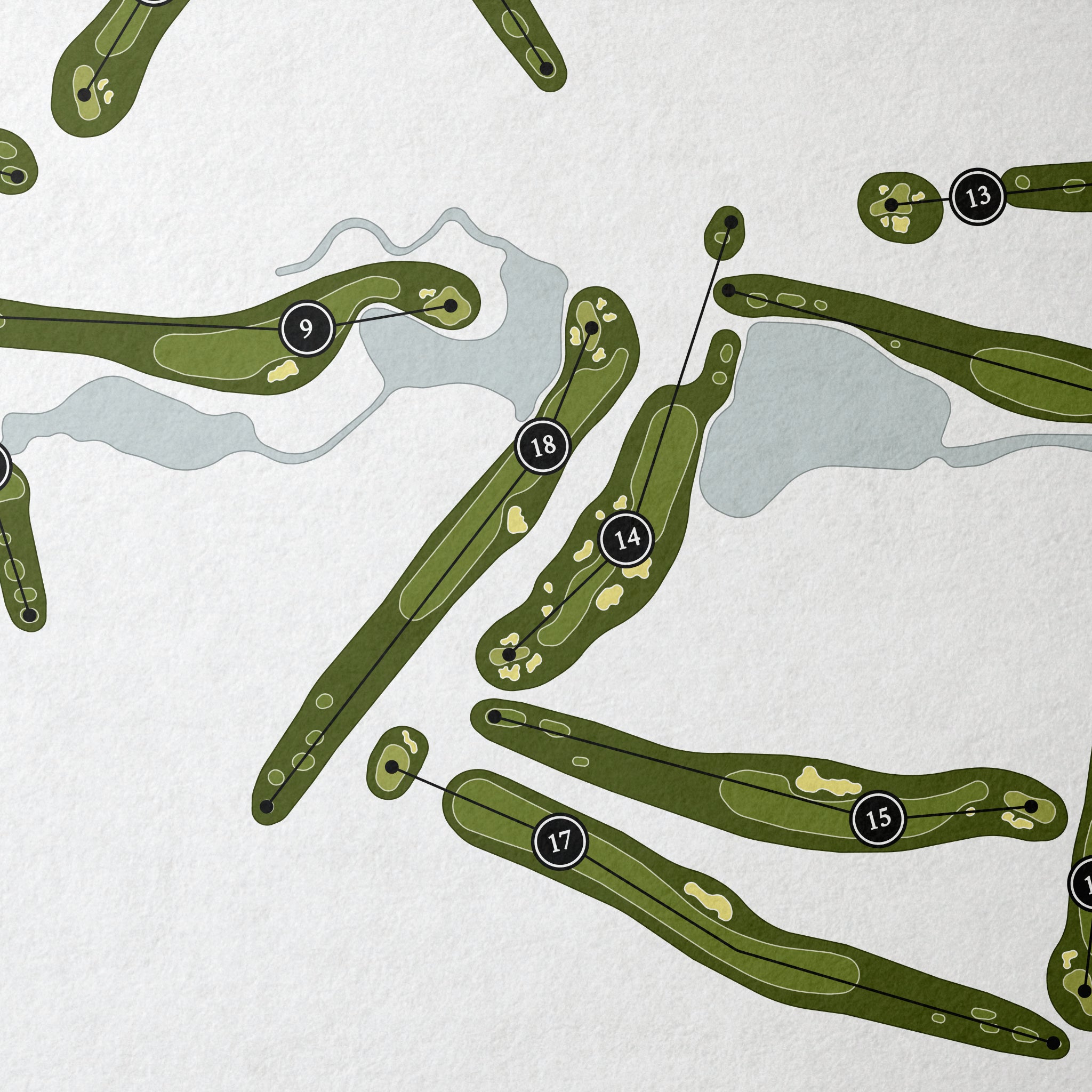 Shoal Creek Golf Club | Golf Course Map | Close Up
