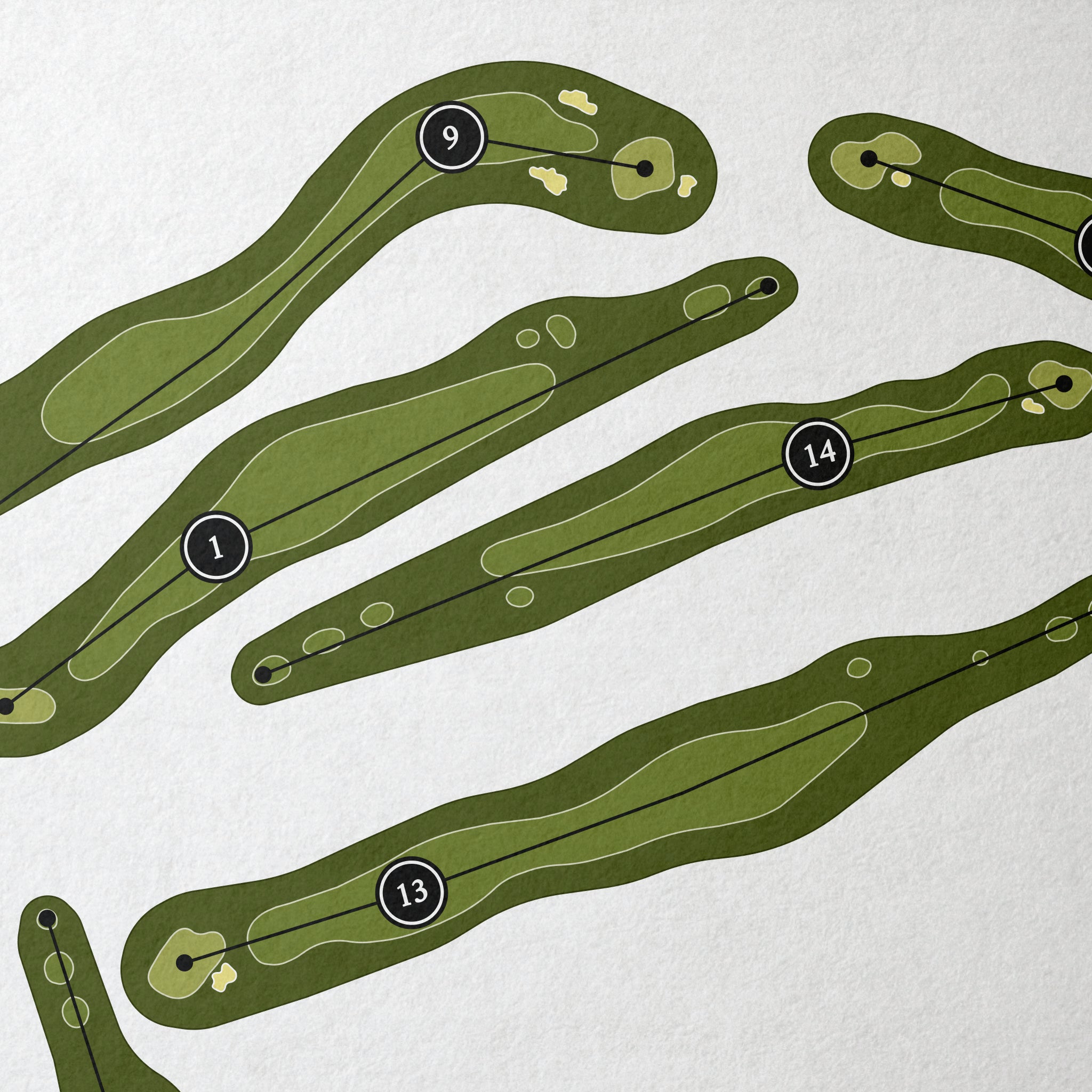 Shoal Creek Golf Course | Golf Course Map | Close Up