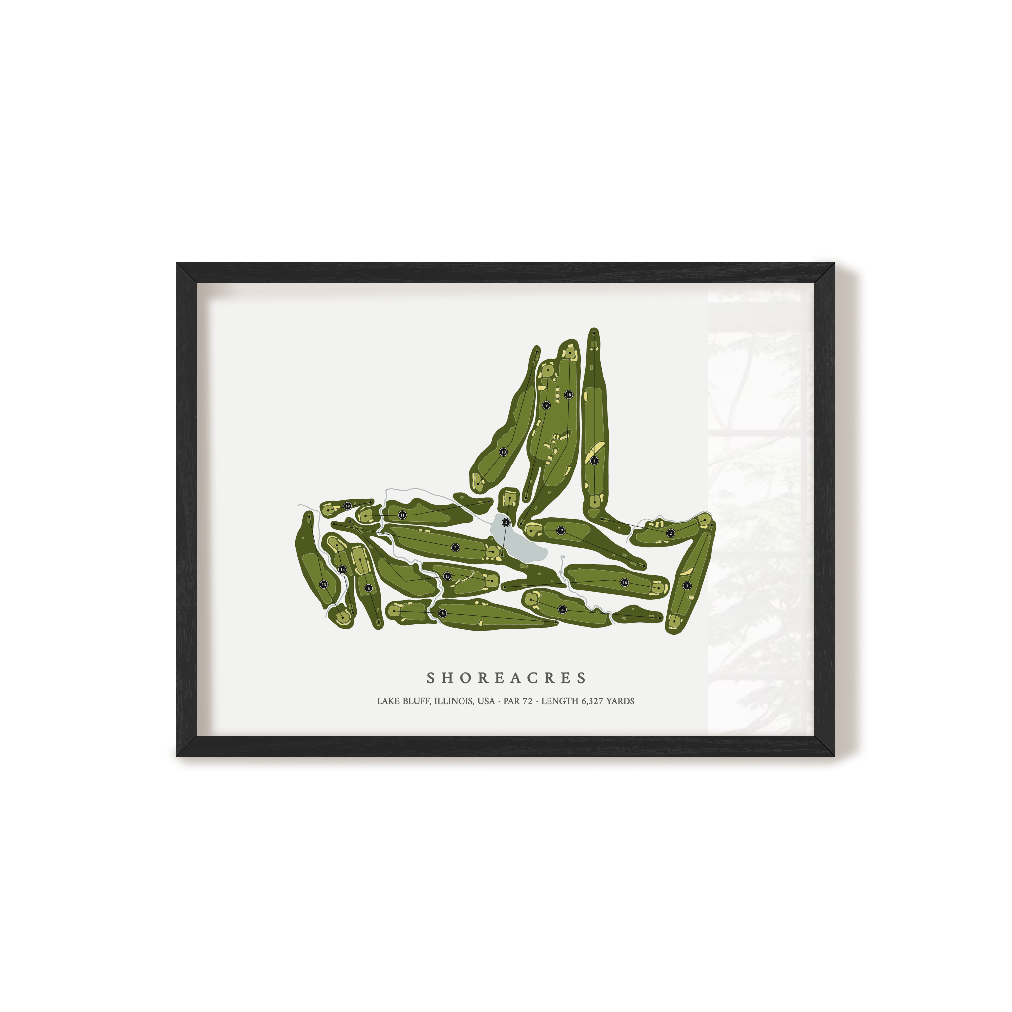 Shoreacres | Golf Course Print | Black Frame