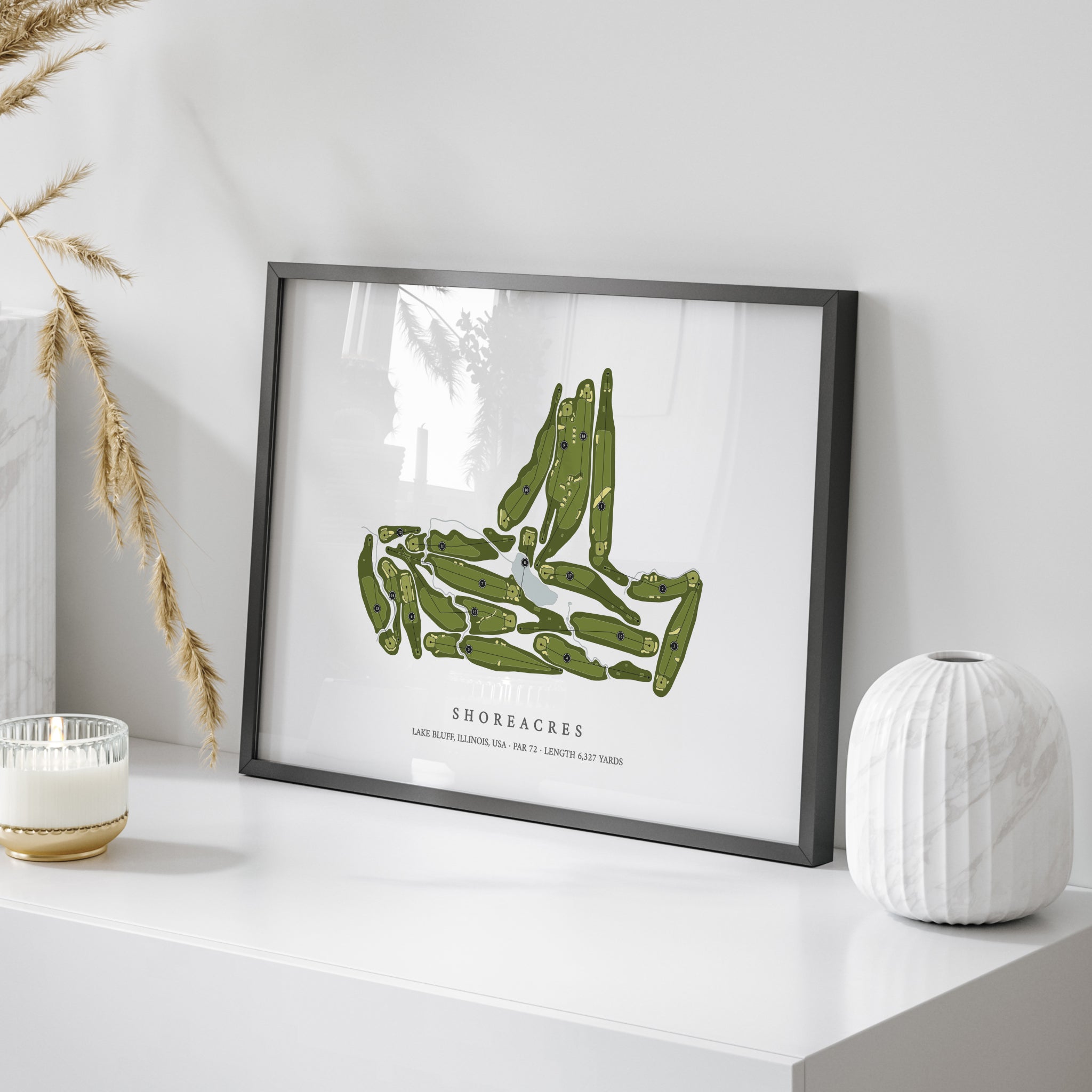 Shoreacres | Golf Course Print | On Table