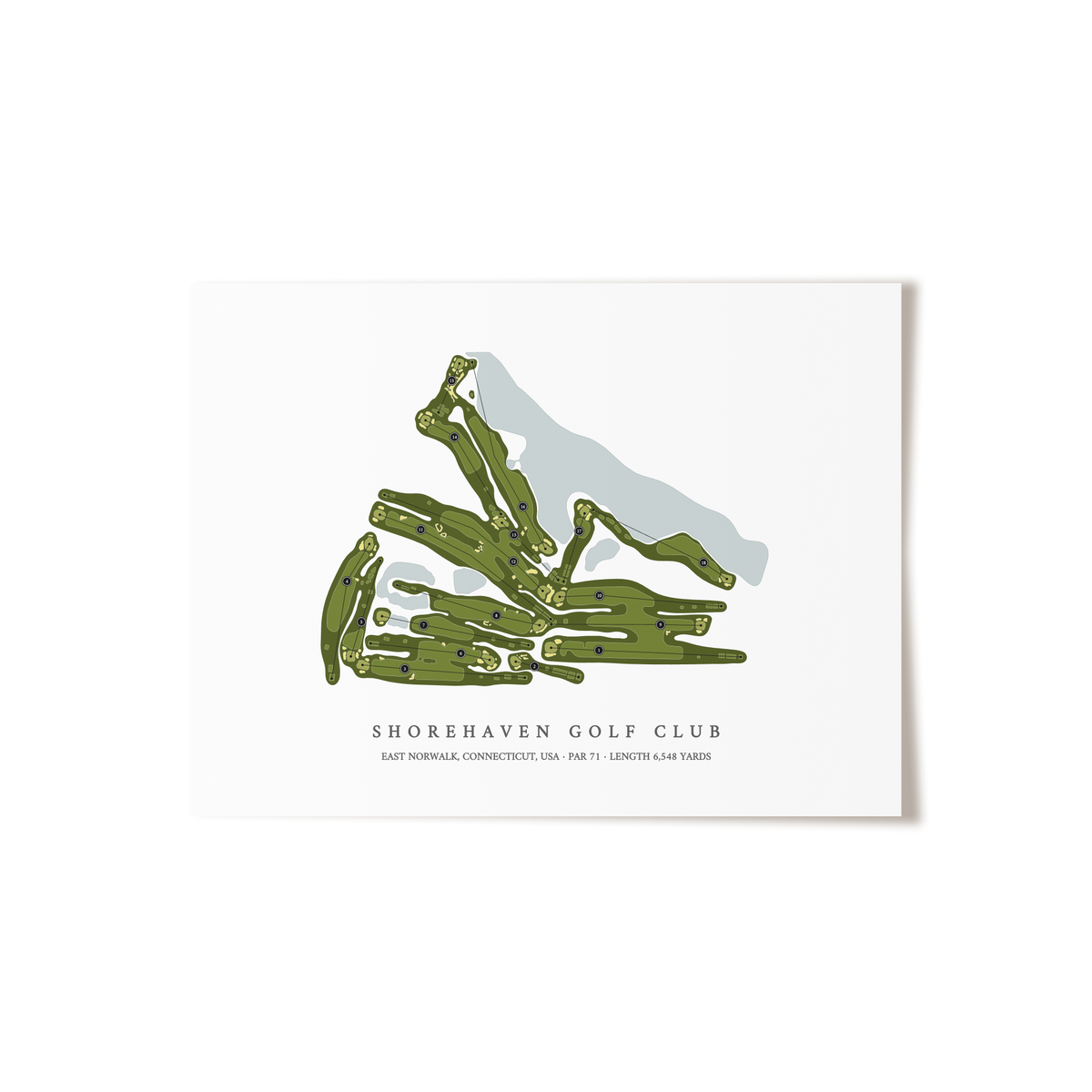 Shorehaven Golf Club | Golf Course Print | Unframed
