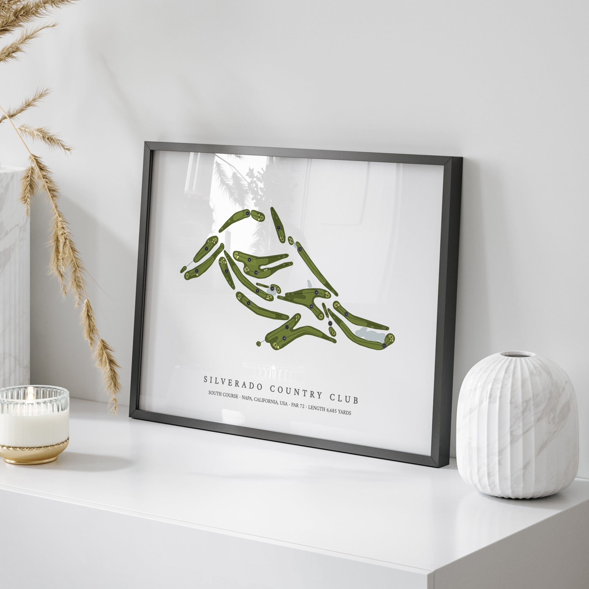 Silverado Country Club - South Course | Golf Course Map | On Table