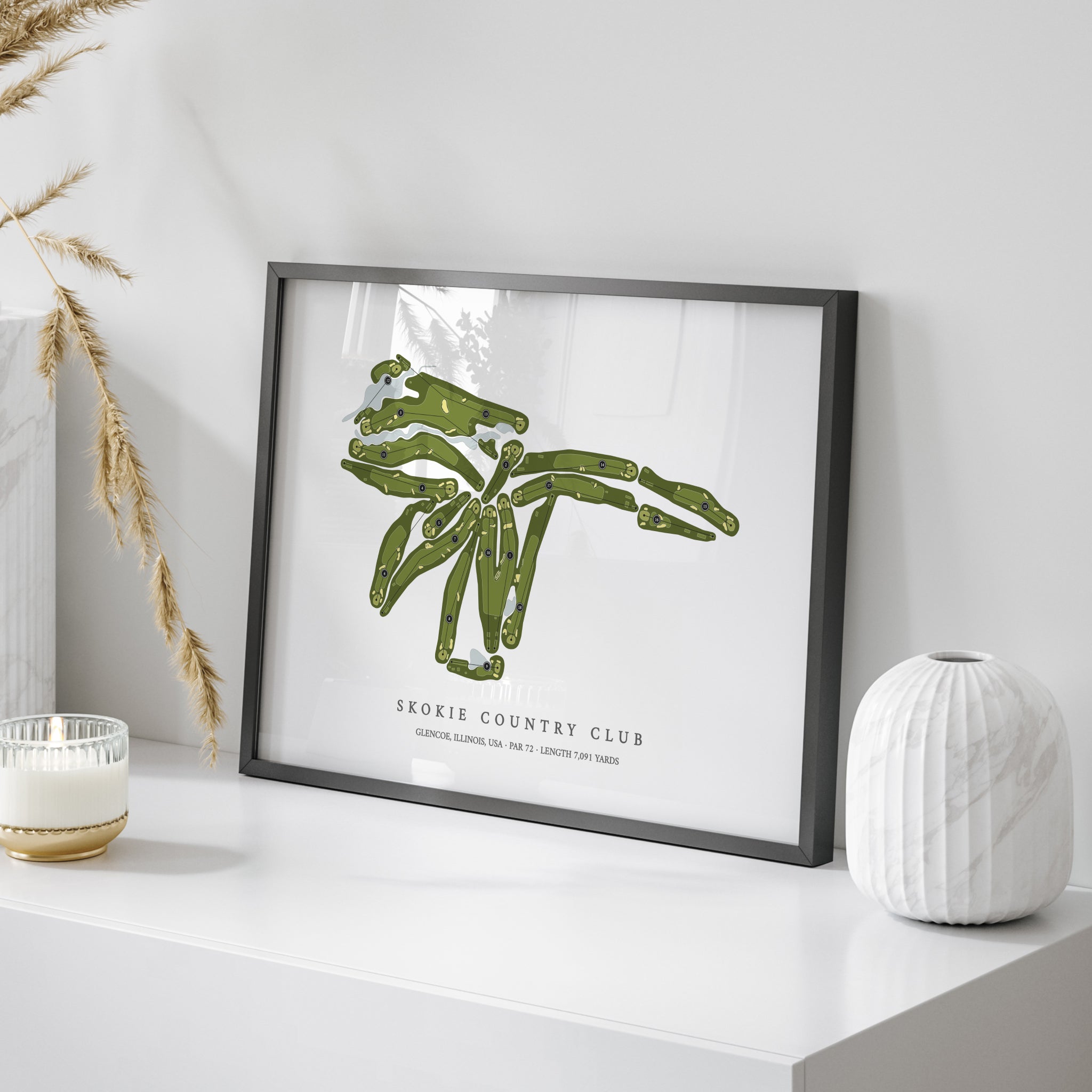 Skokie Country Club | Golf Course Map | On Table