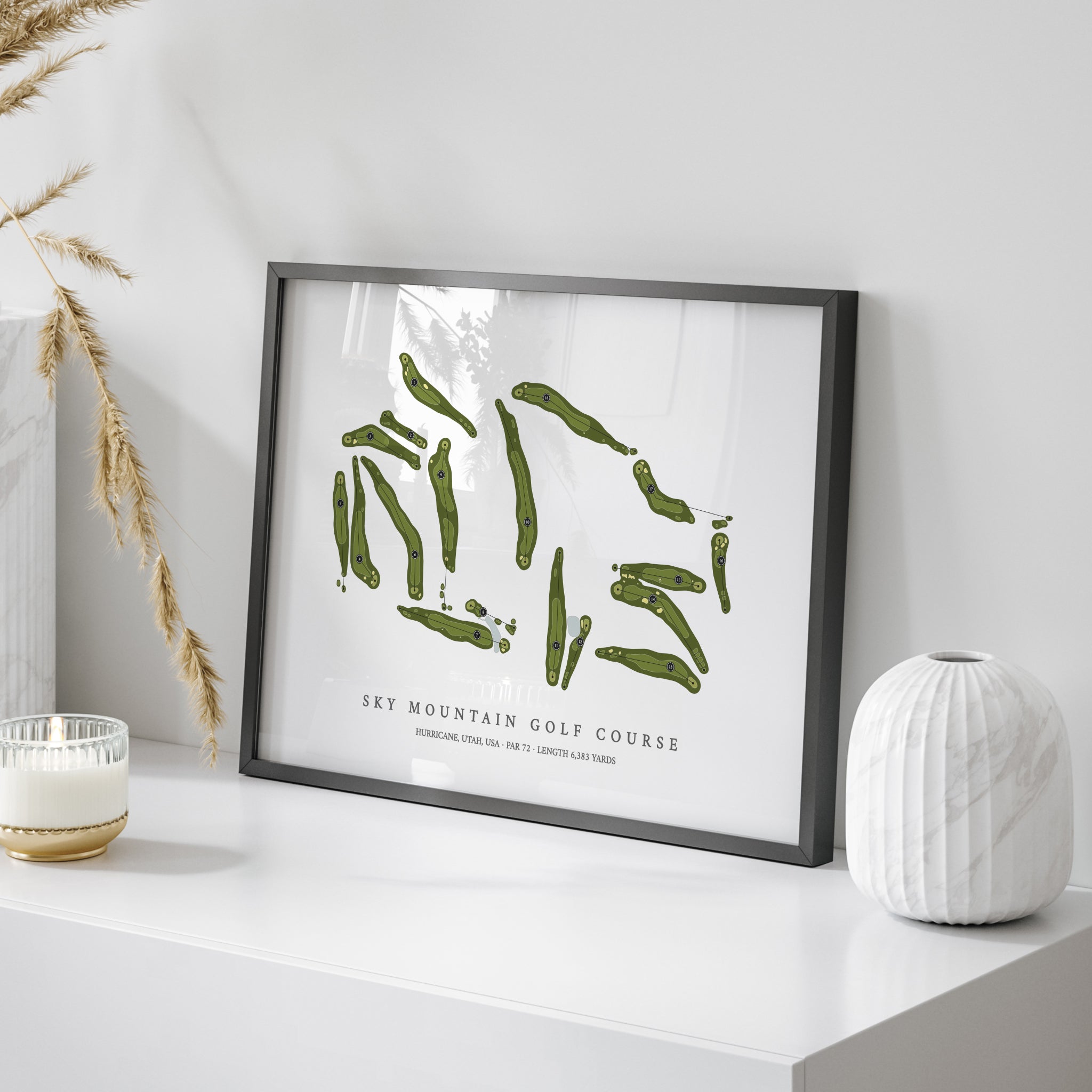 Sky Mountain Golf Course | Golf Course Map | On Table