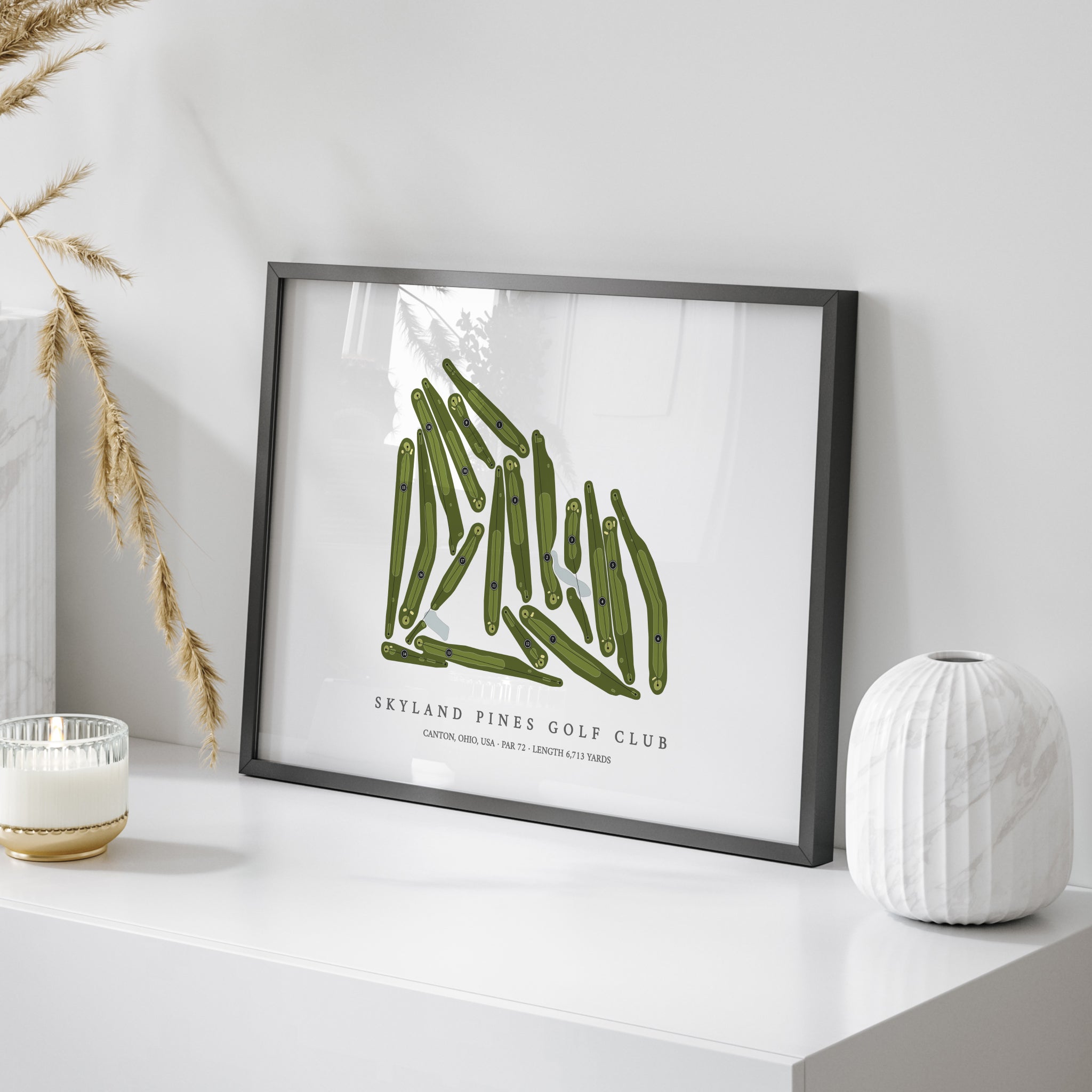 Skyland Pines Golf Club | Golf Course Map | On Table