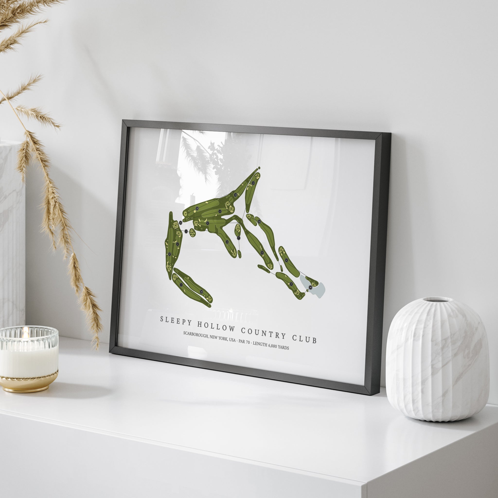 Sleepy Hollow Country Club | Golf Course Map | On Table