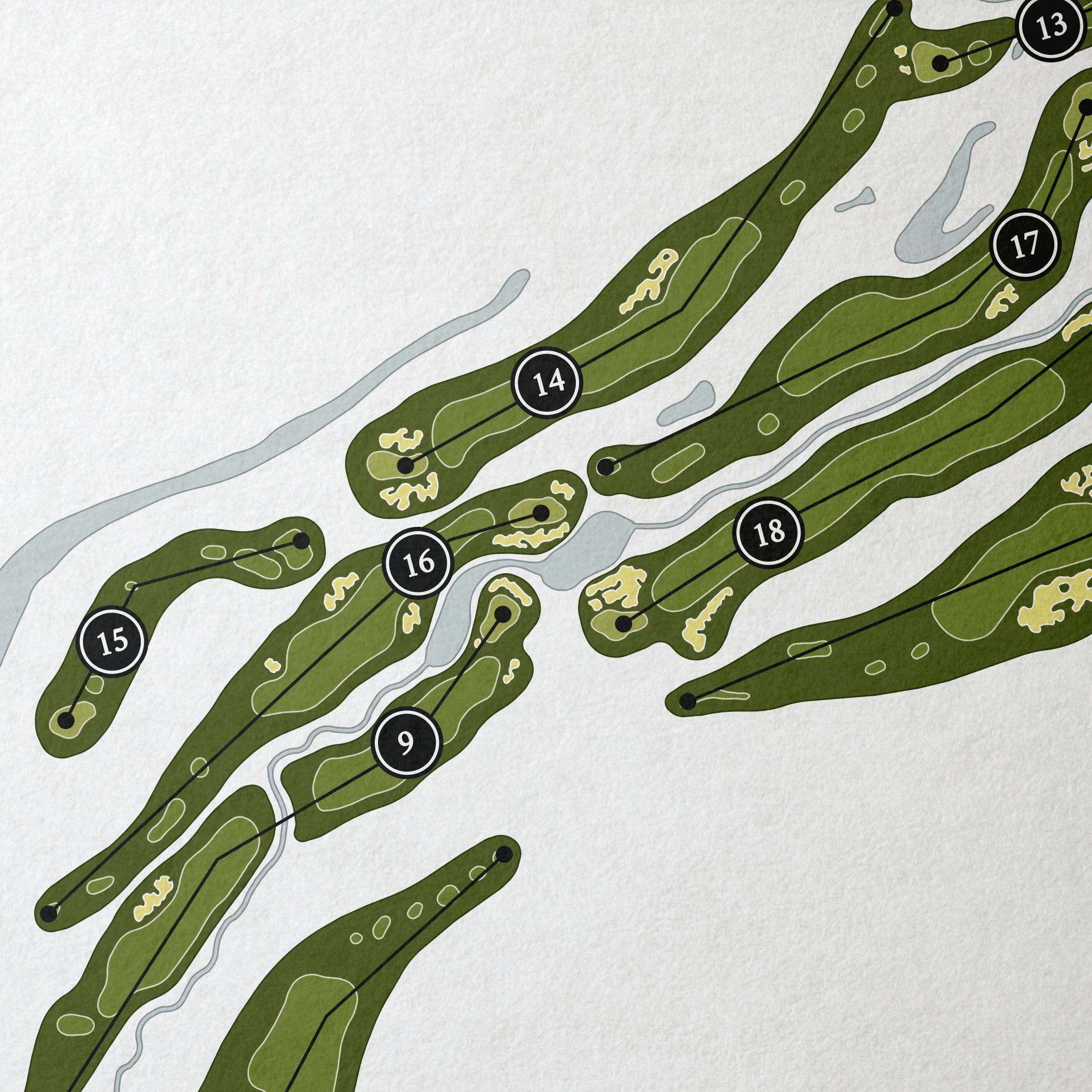 Snake River Golf Course | Golf Course Print | Close+Up