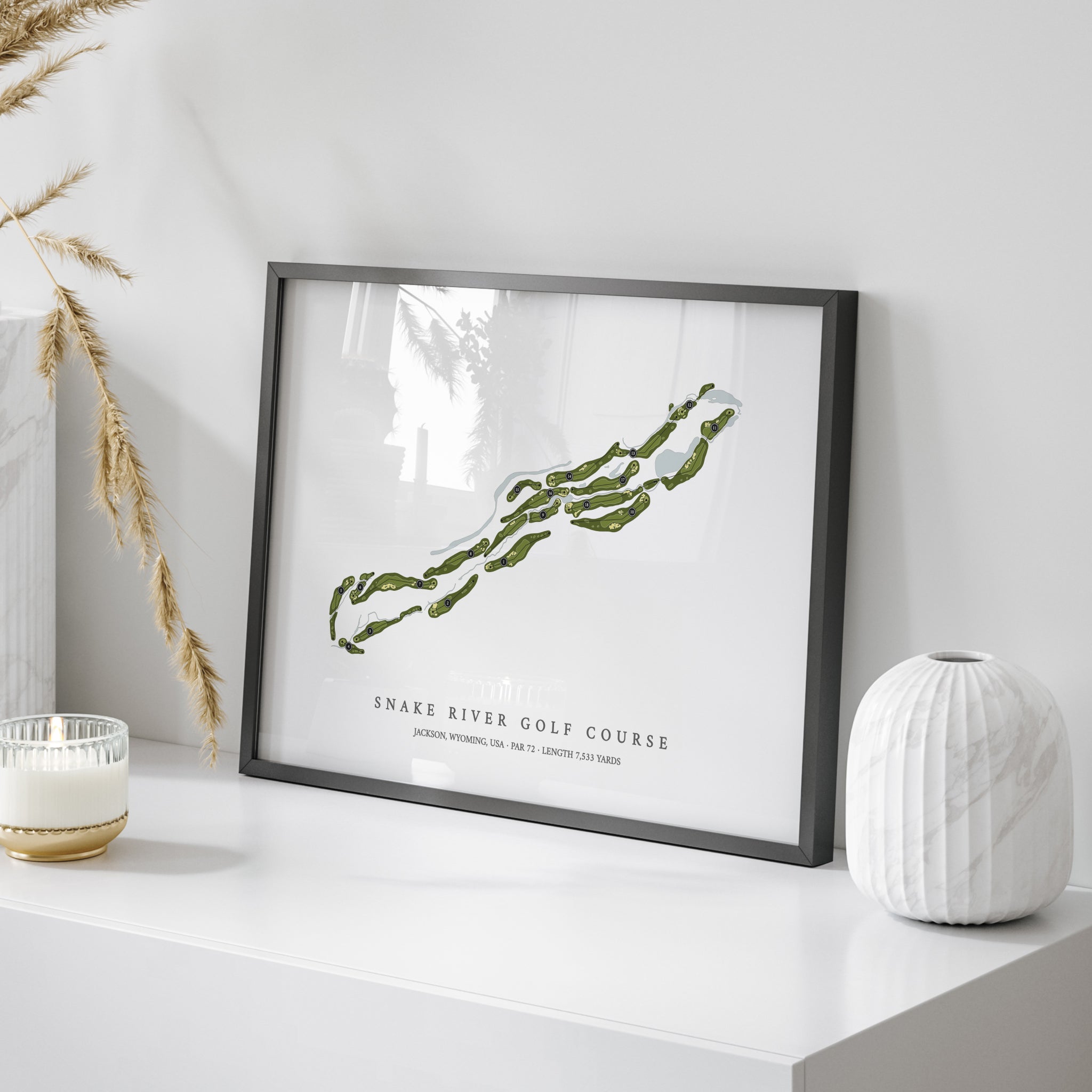 Snake River Golf Course | Golf Course Print | On+Table