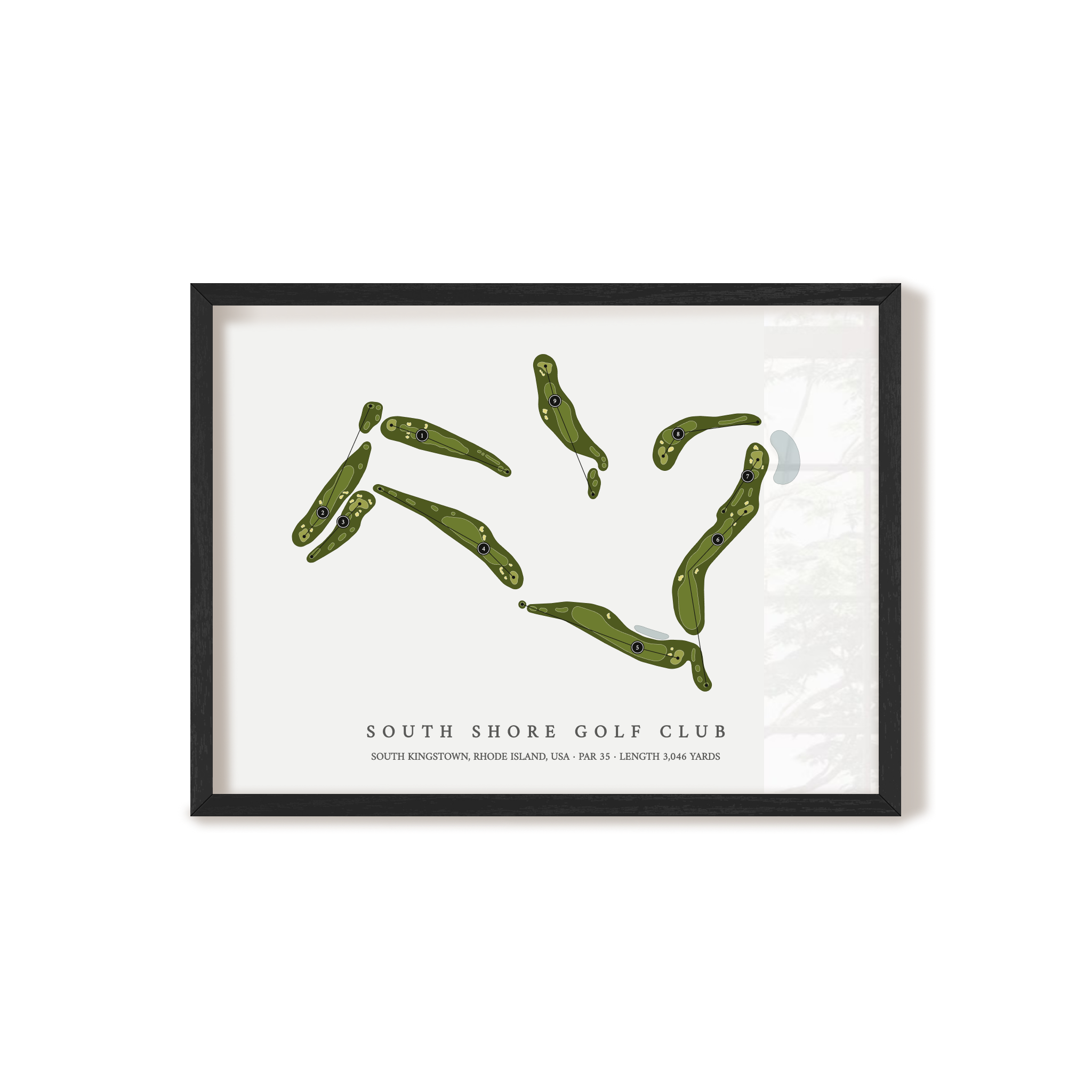 South Shore Golf Club | Golf Course Map | Black+Frame