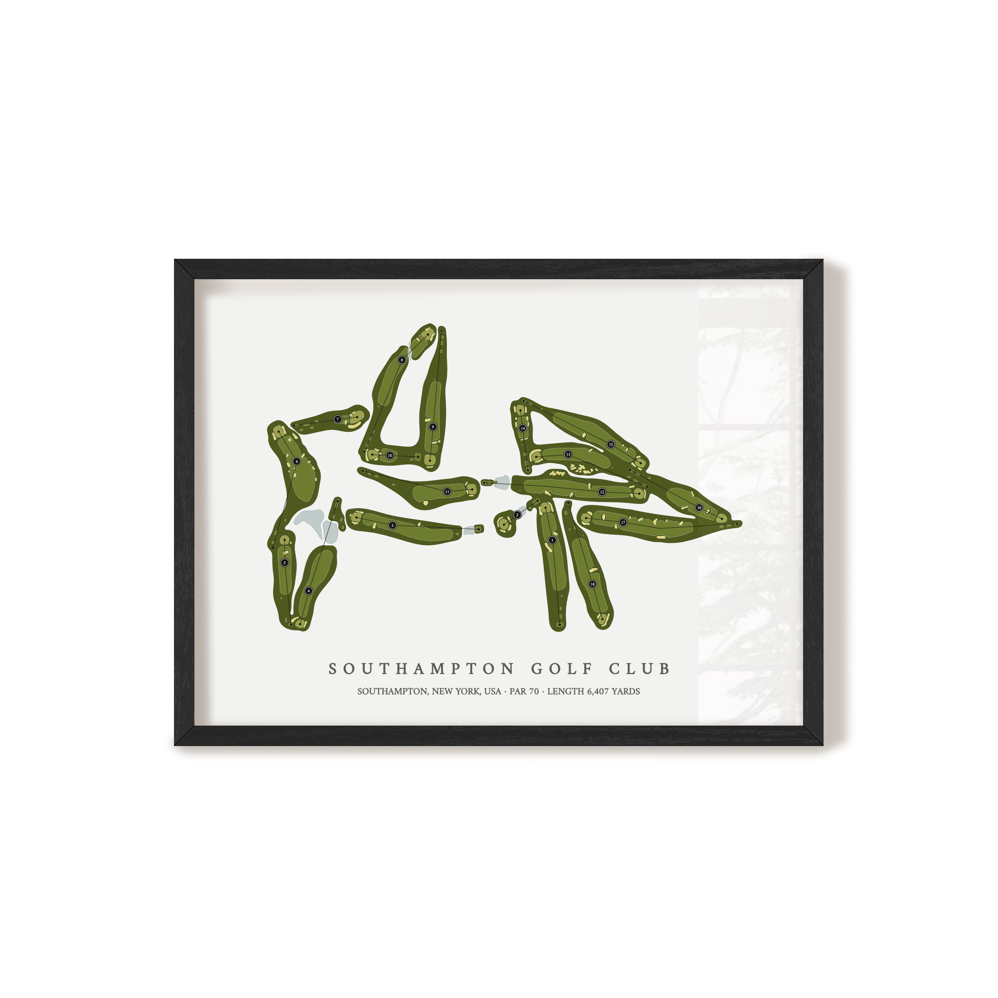 Southampton Golf Club | Golf Course Print | Black Frame