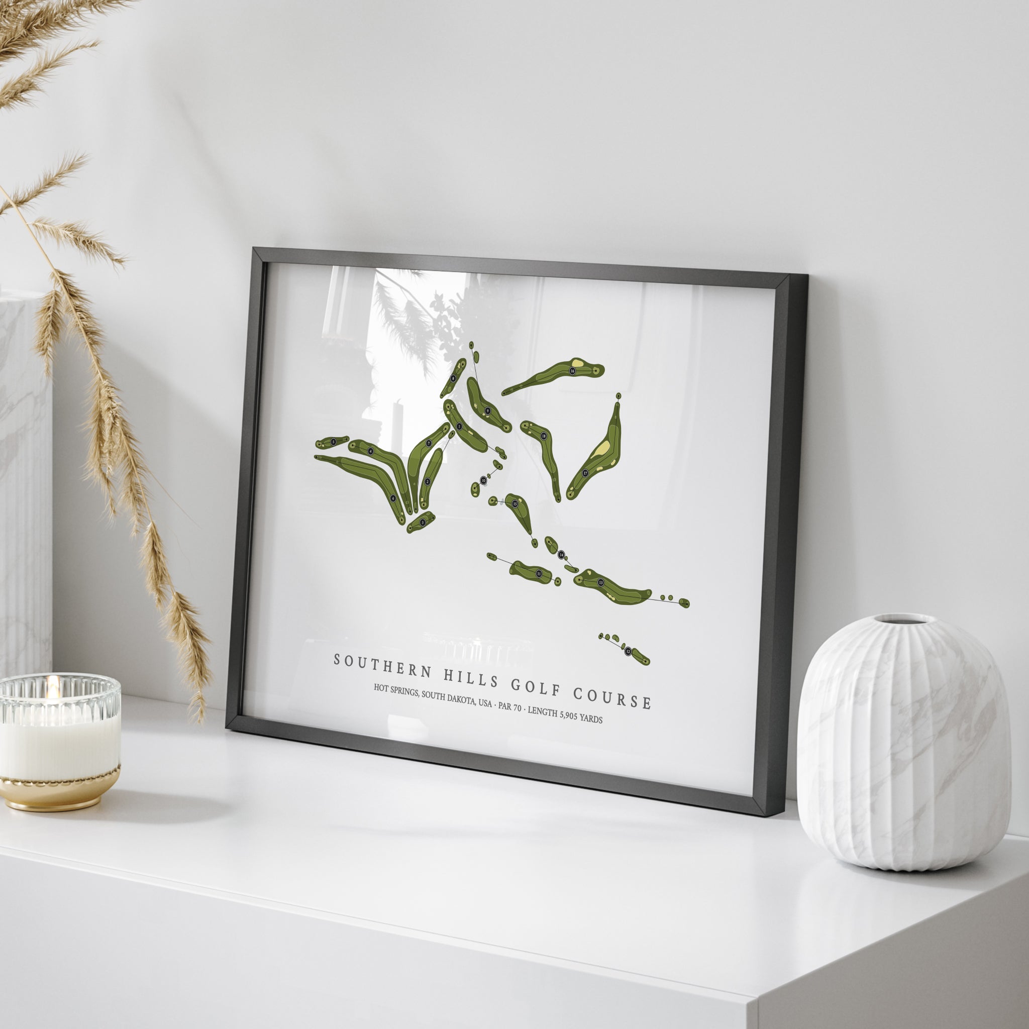 Southern Hills Golf Course | Golf Course Map | On Table