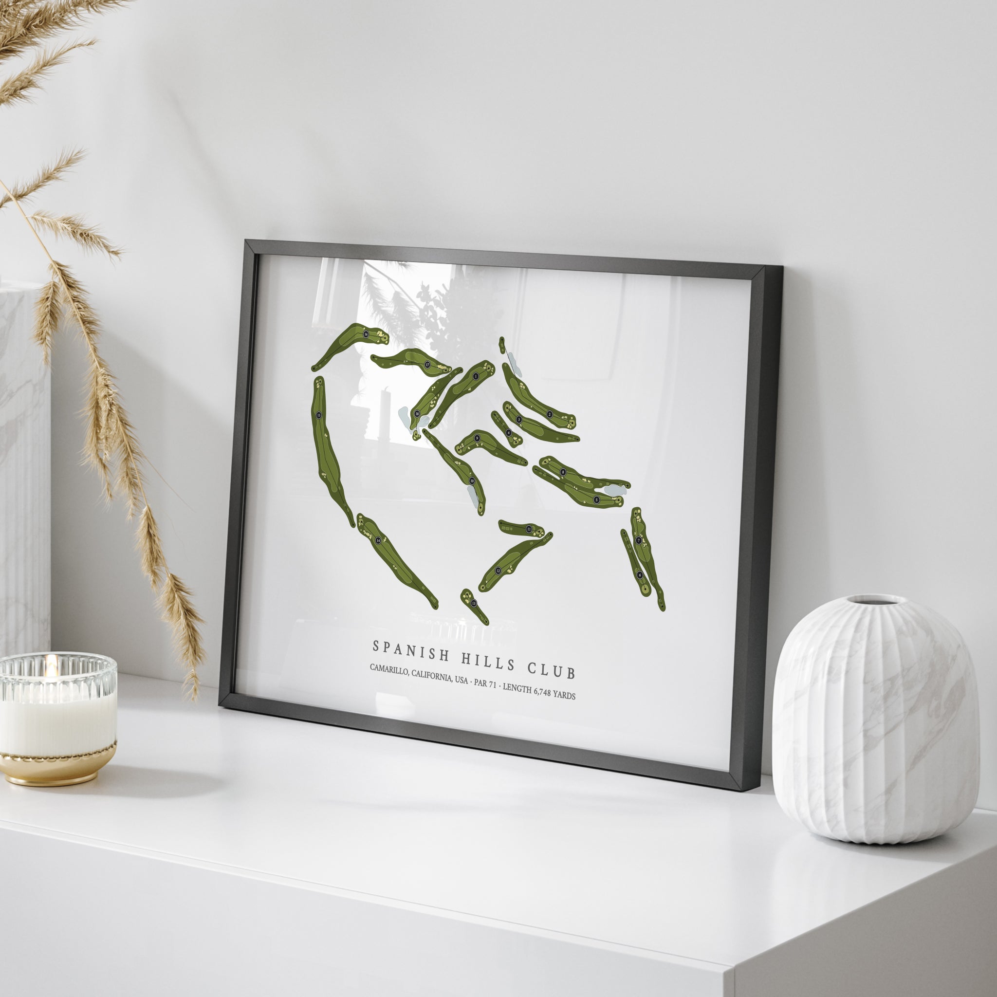 Spanish Hills Club | Golf Course Map | On Table