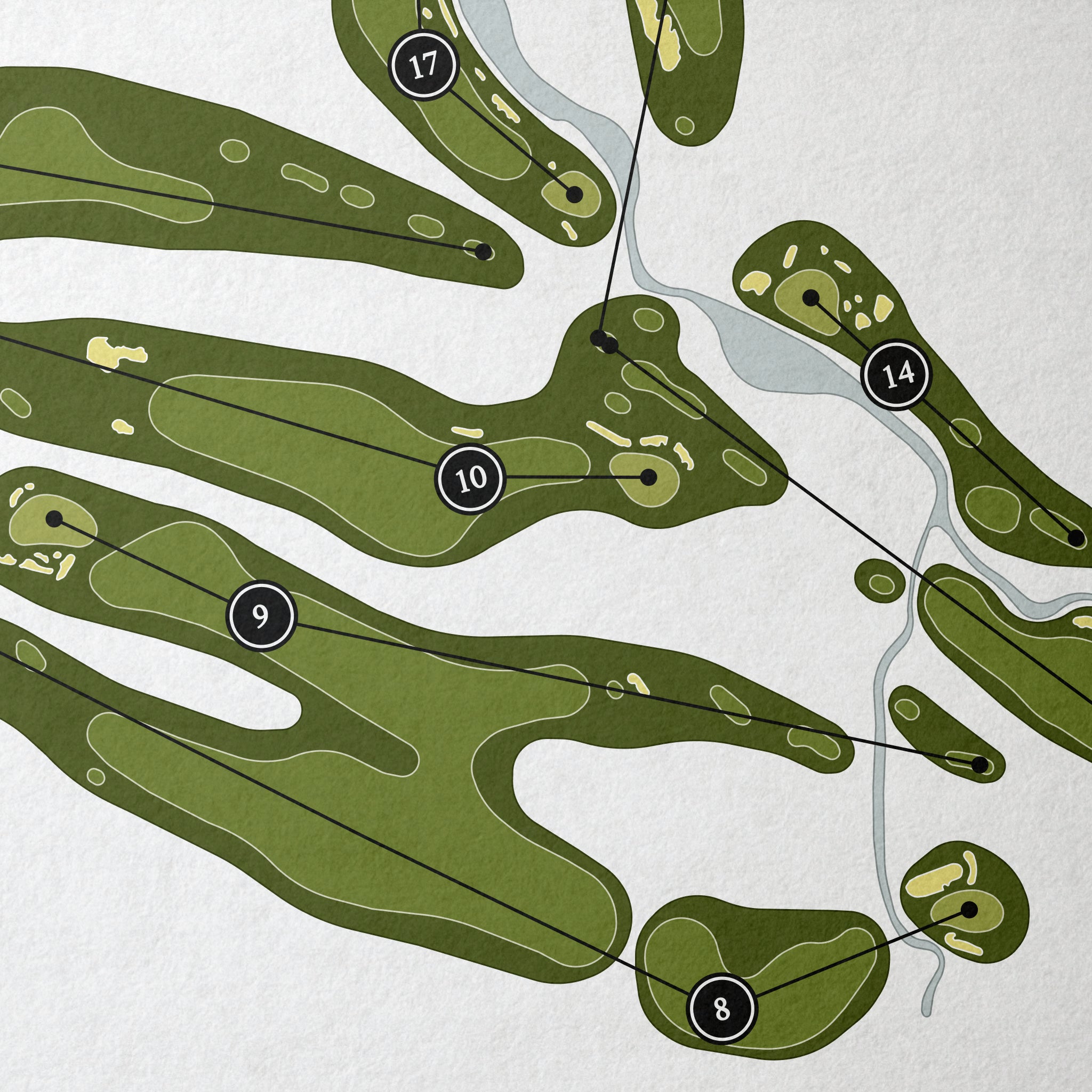 Spanish Oaks Golf Course | Golf Course Map | Close+Up