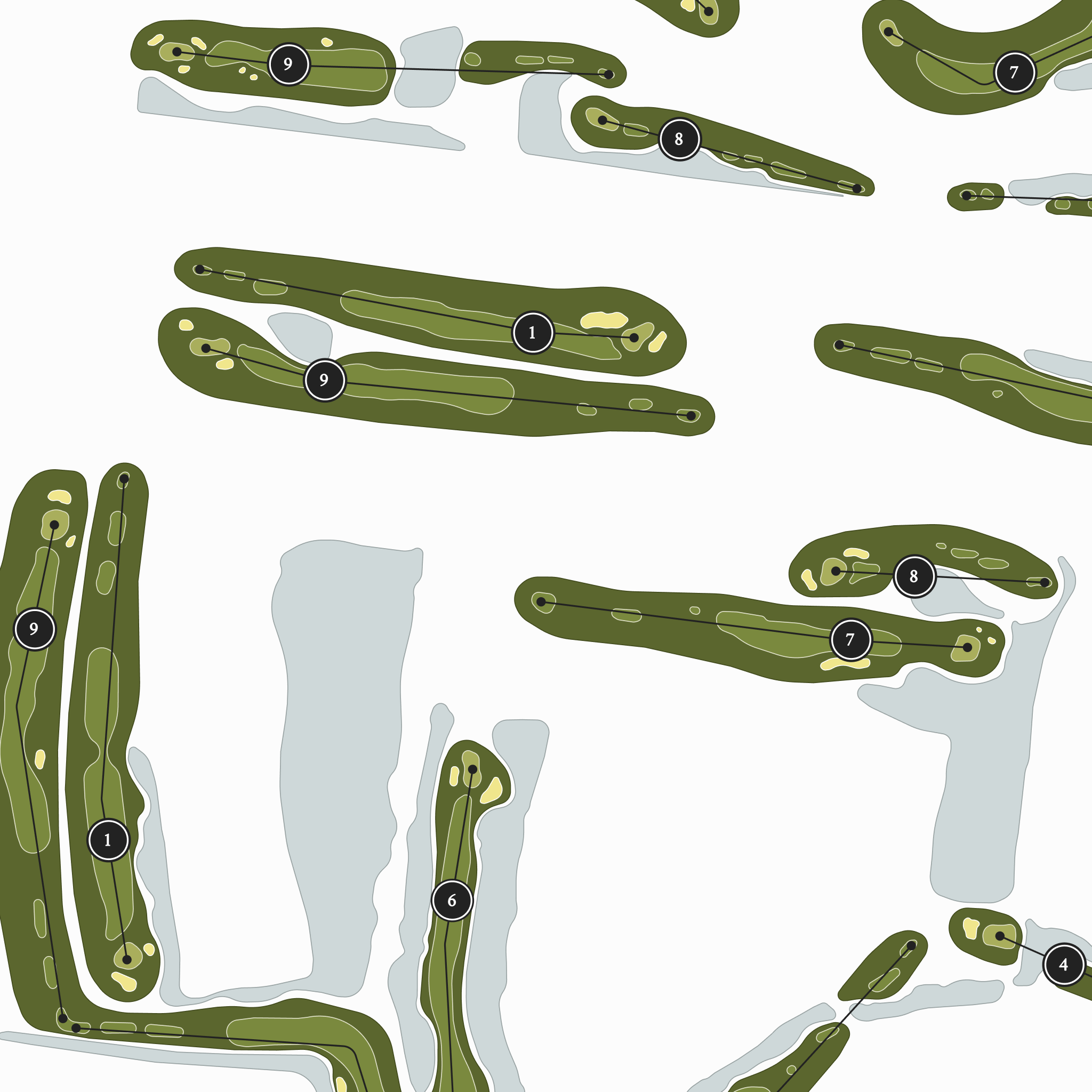 Spanish Wells Country Club | Golf Course Print | Close Up