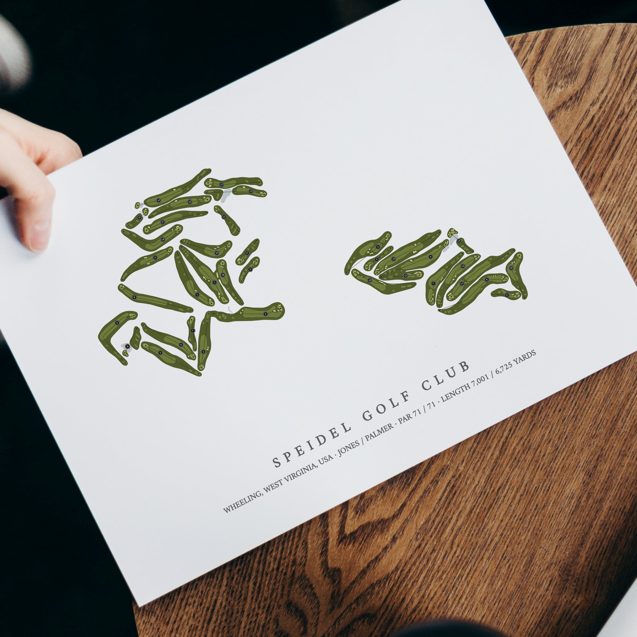 Speidel Golf Club | Golf Course Map | With Laptop