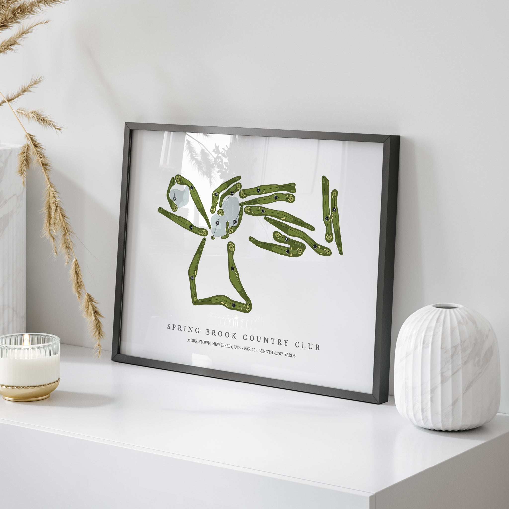 Spring Brook Country Club | Golf Course Map | On Table