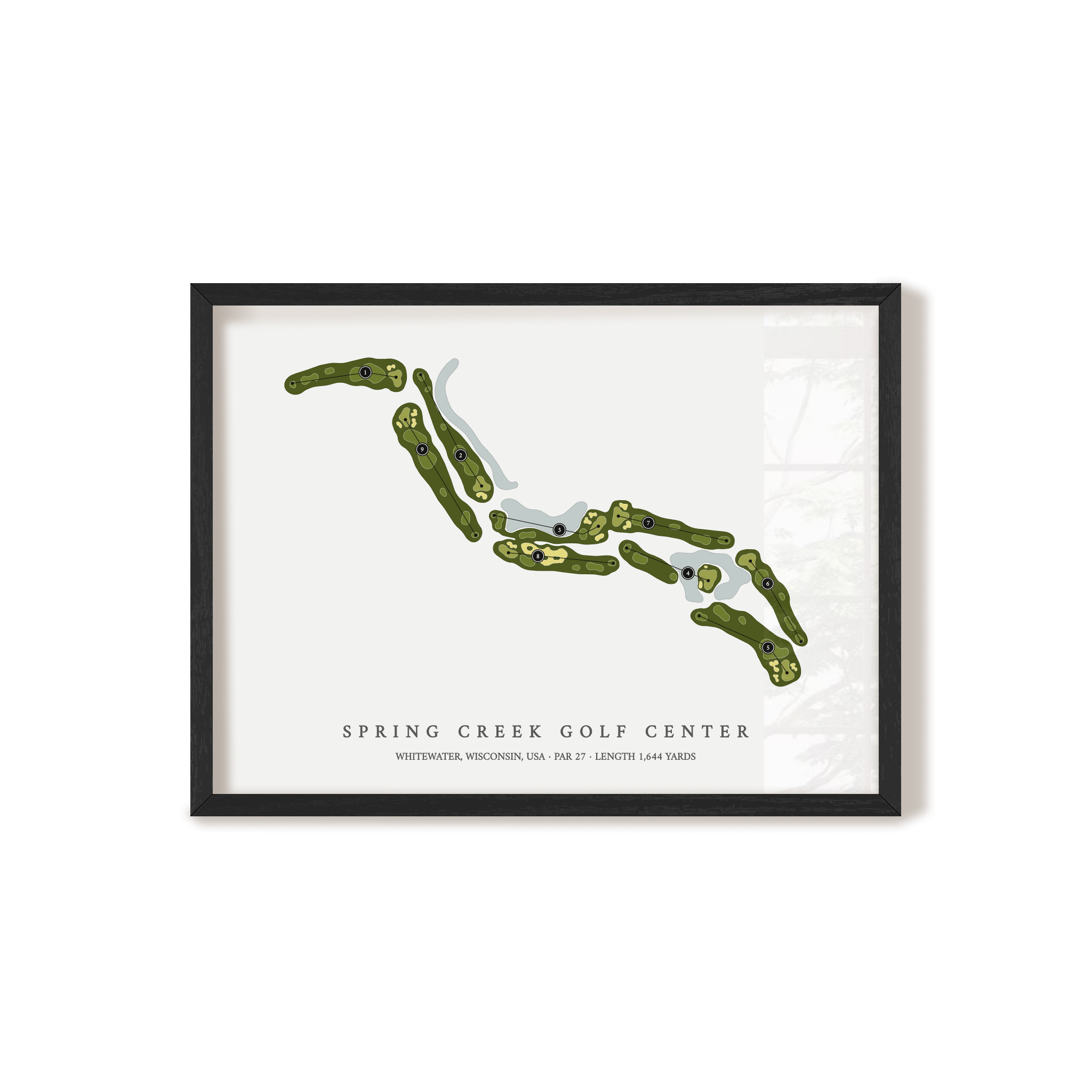 Spring Creek Golf Center | Golf Course Print | Black Frame
