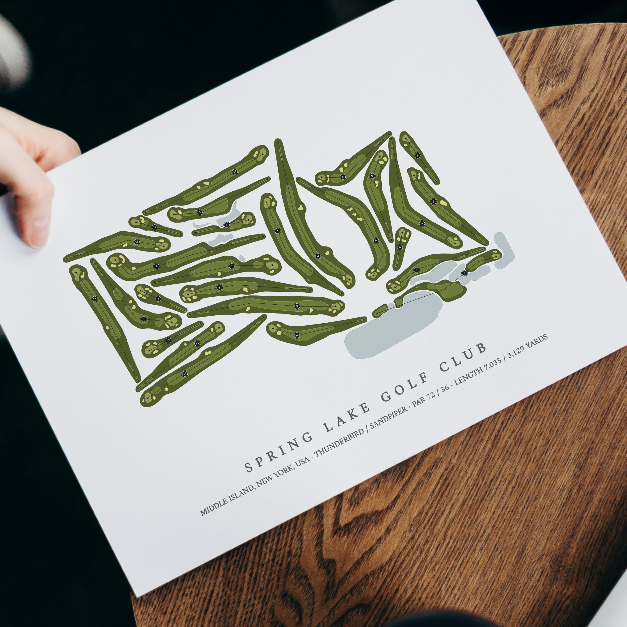 Spring Lake Golf Club | Golf Course Map | With Laptop