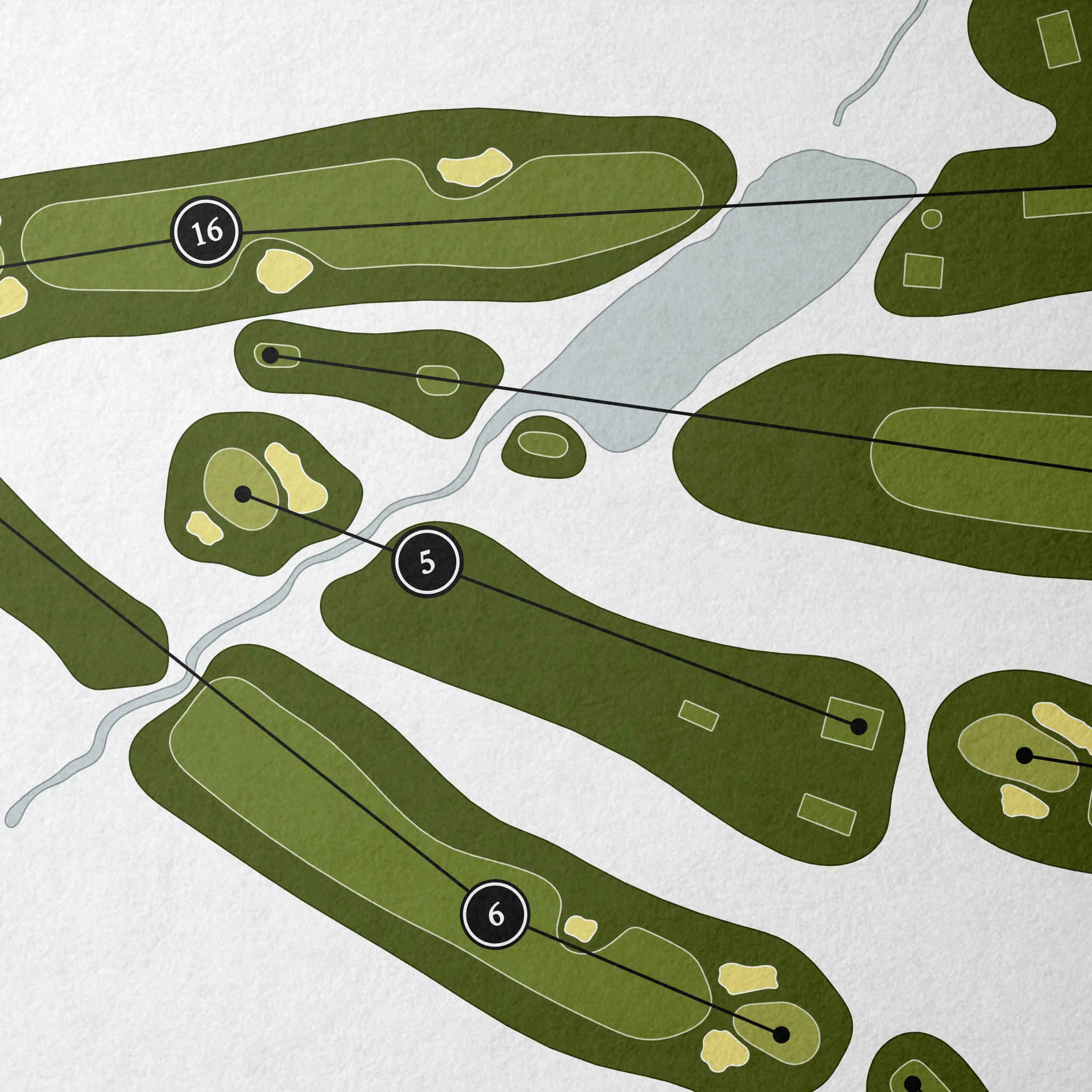 Springdale Golf Club | Golf Course Map | Close Up
