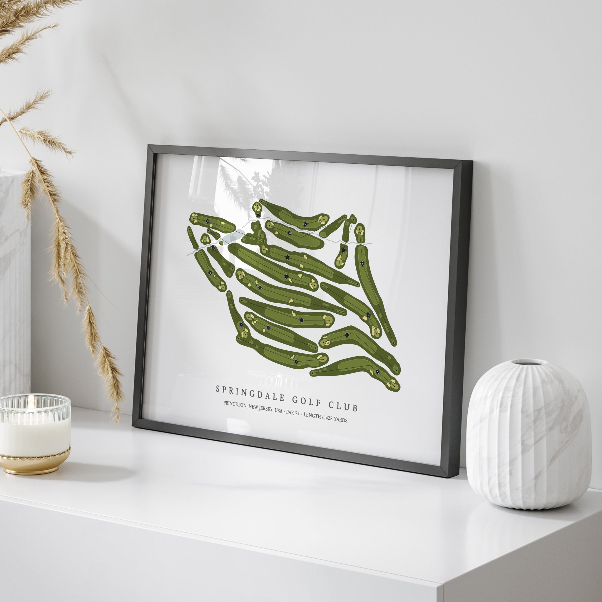 Springdale Golf Club | Golf Course Map | On Table