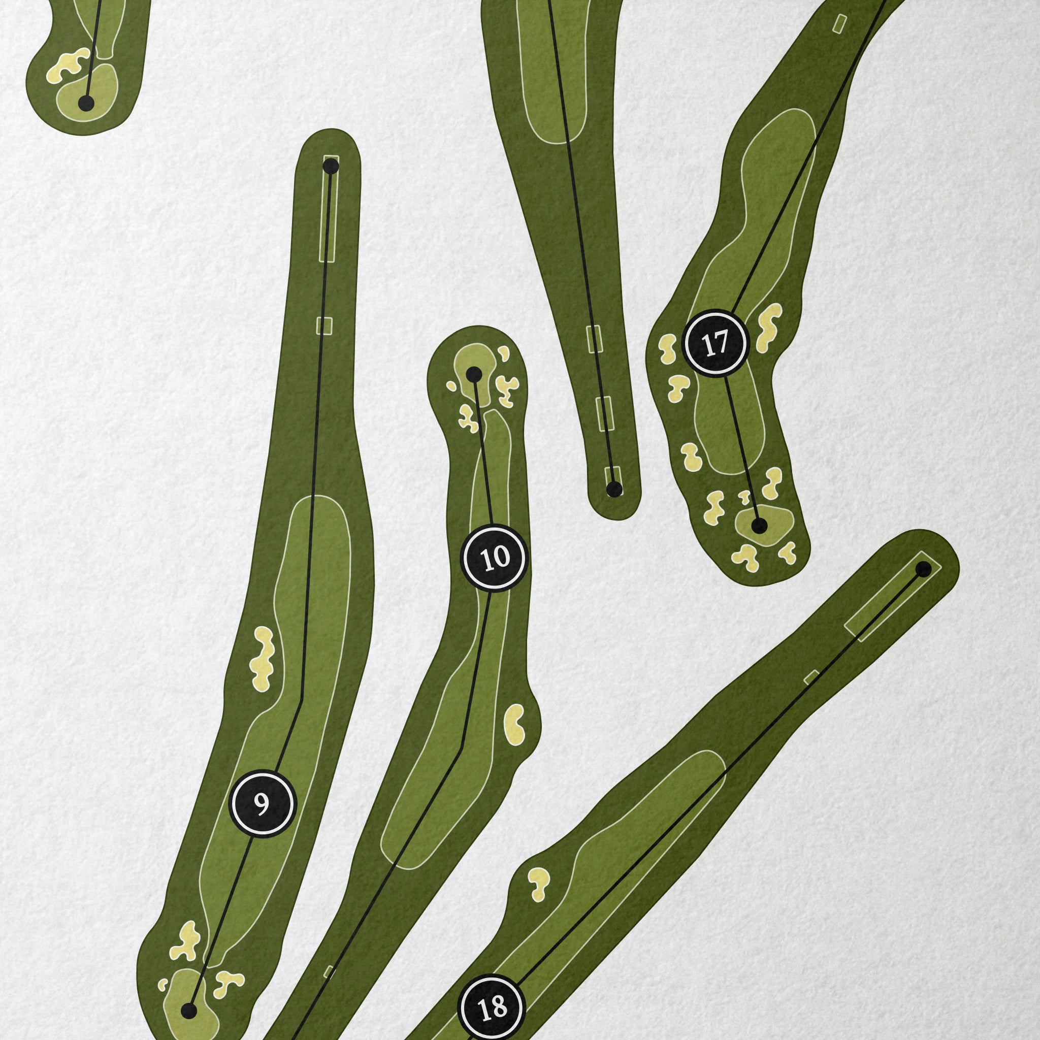 Spyglass Hill Golf Course | Golf Course Print | Close Up