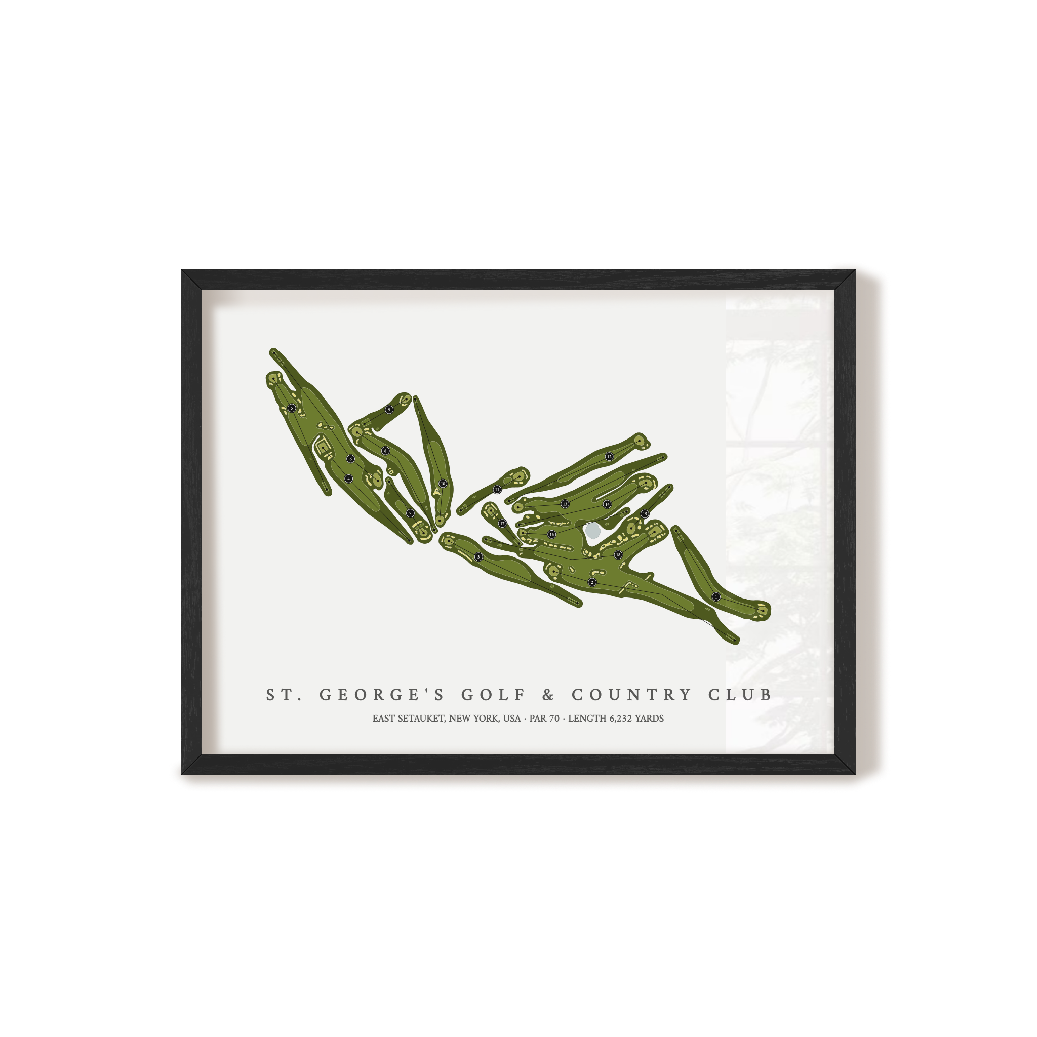 St George's Golf & Country Club | Golf Course Print | Black Frame