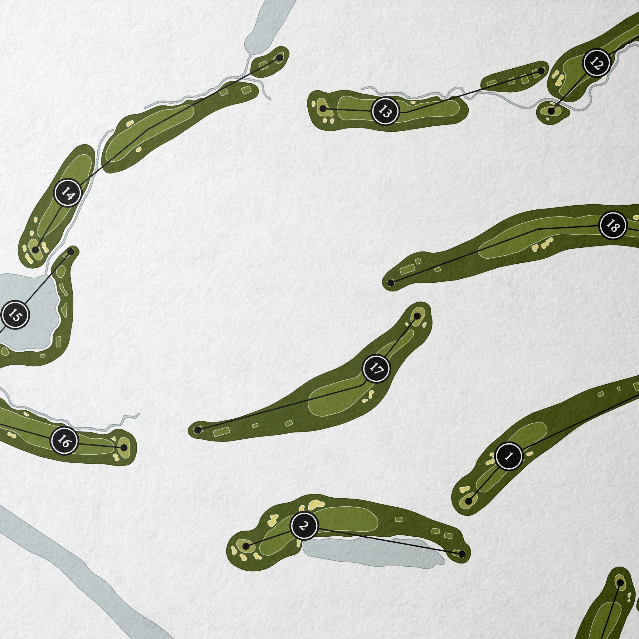 St Ives Country Club | Golf Course Map | Close+Up