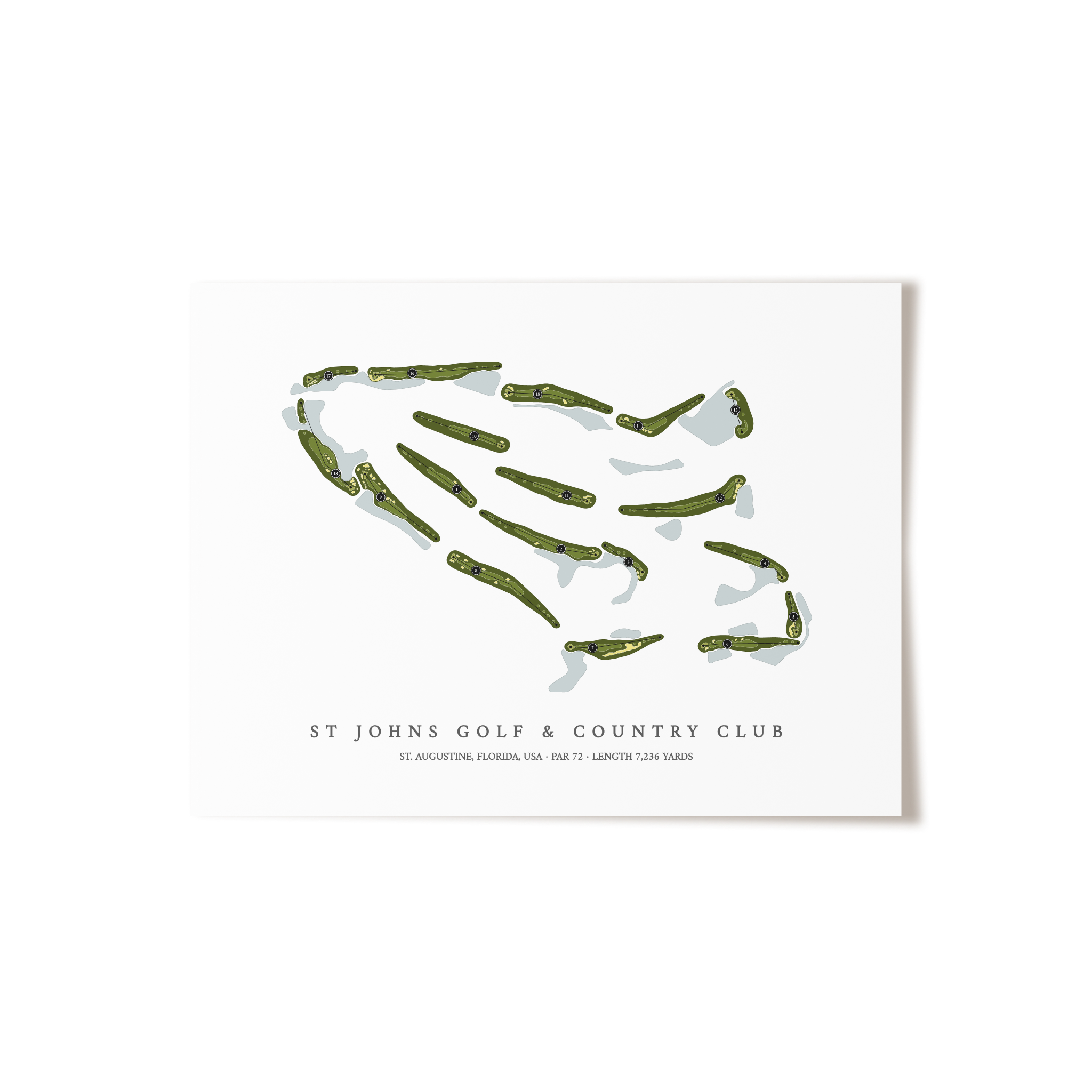 St Johns Golf & Country Club | Golf Course Print | Unframed