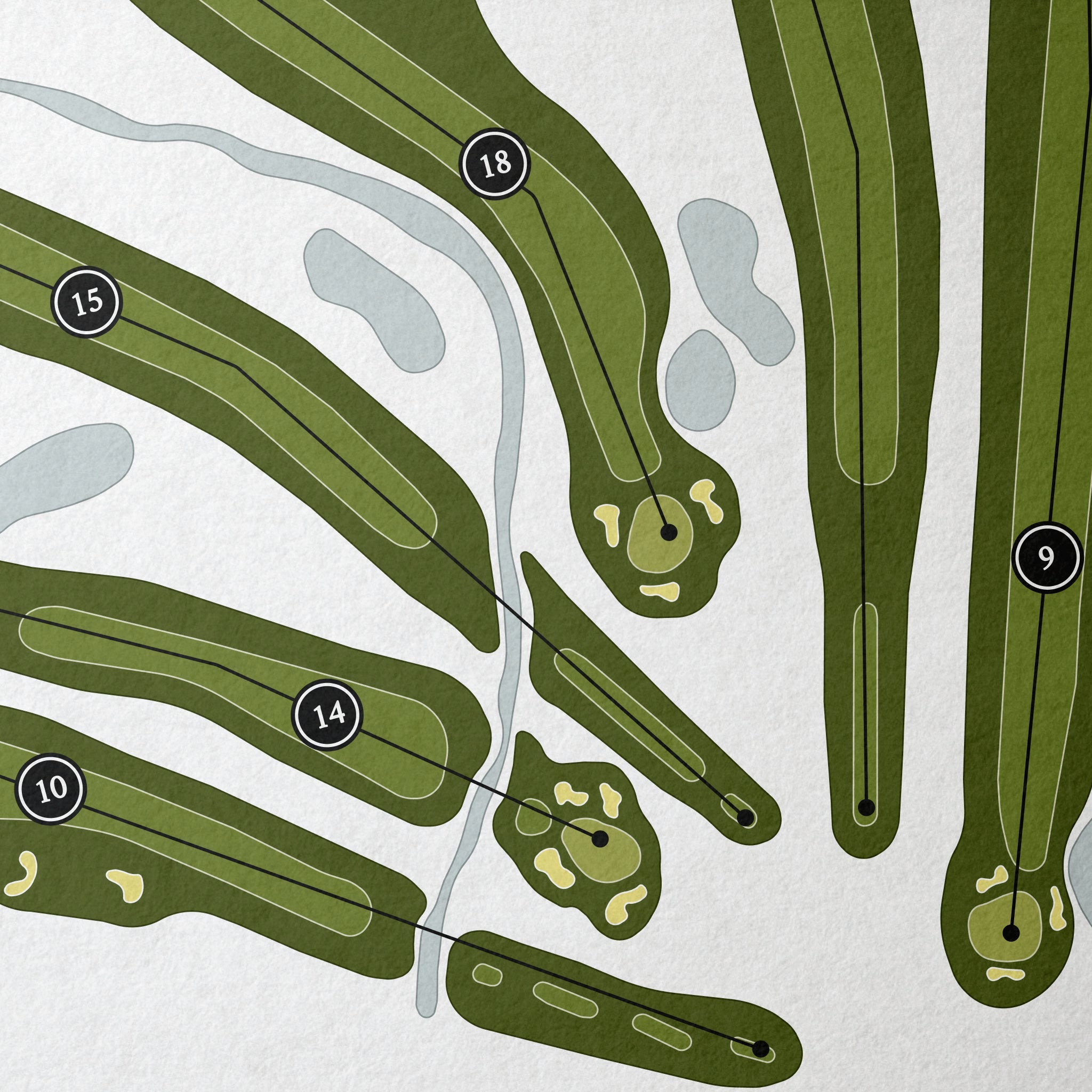 Stonehenge Golf Club | Golf Course Print | Close Up