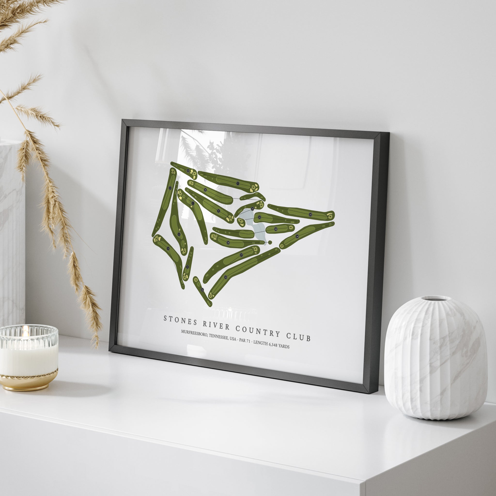 Stones River Country Club | Golf Course Map | On Table