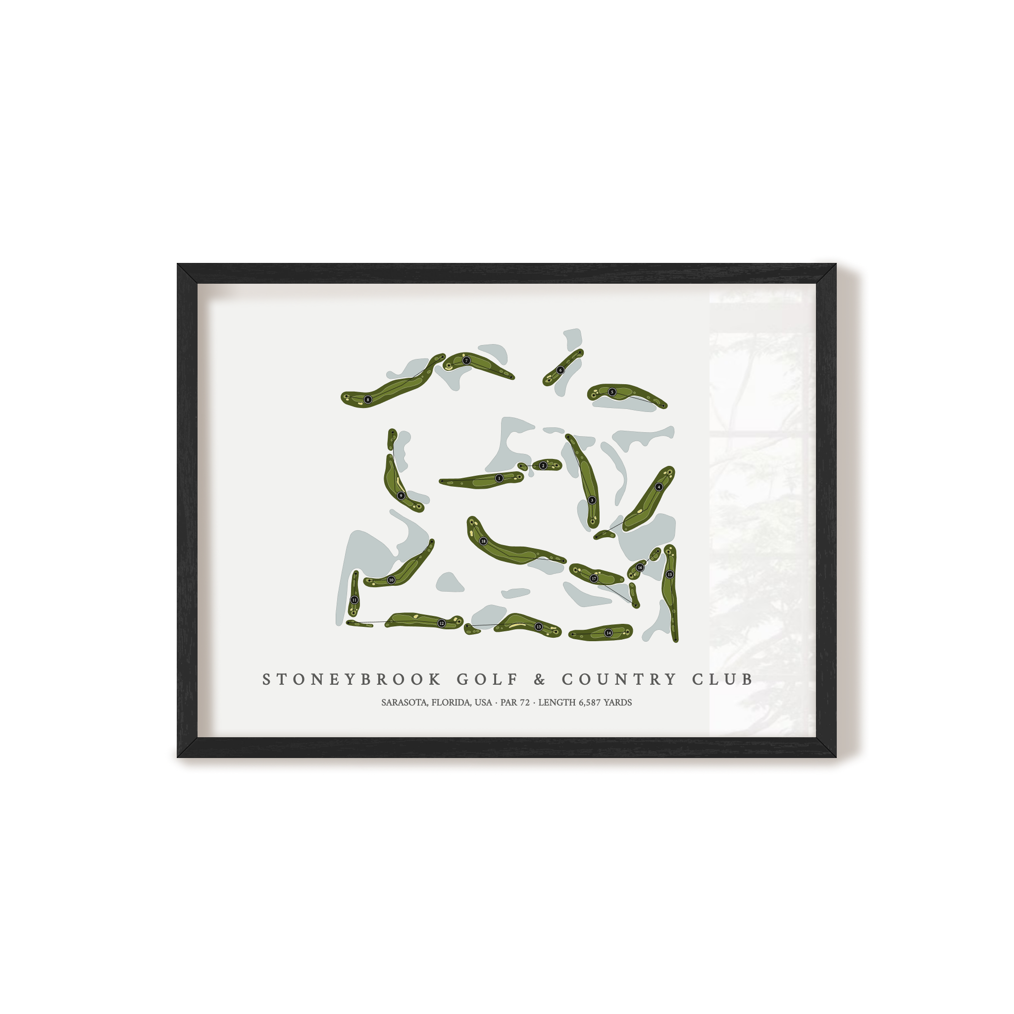 Stoneybrook Golf & Country Club | Golf Course Map | Black+Frame