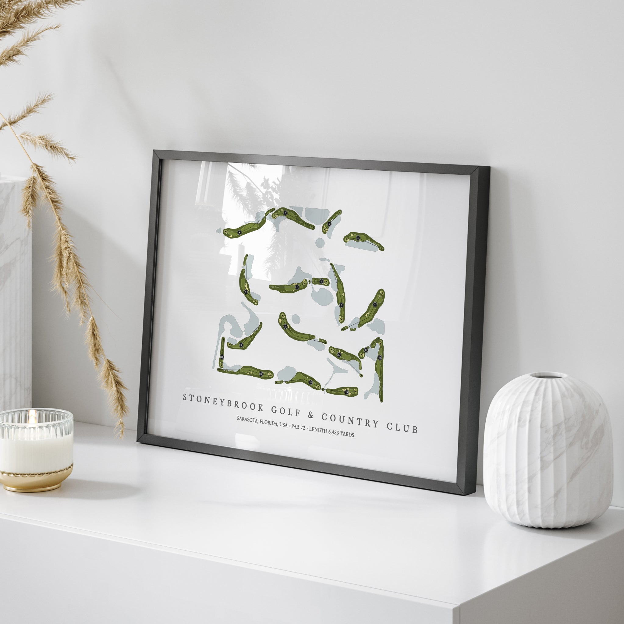 Stoneybrook Golf & Country Club | Golf Course Print | On Table