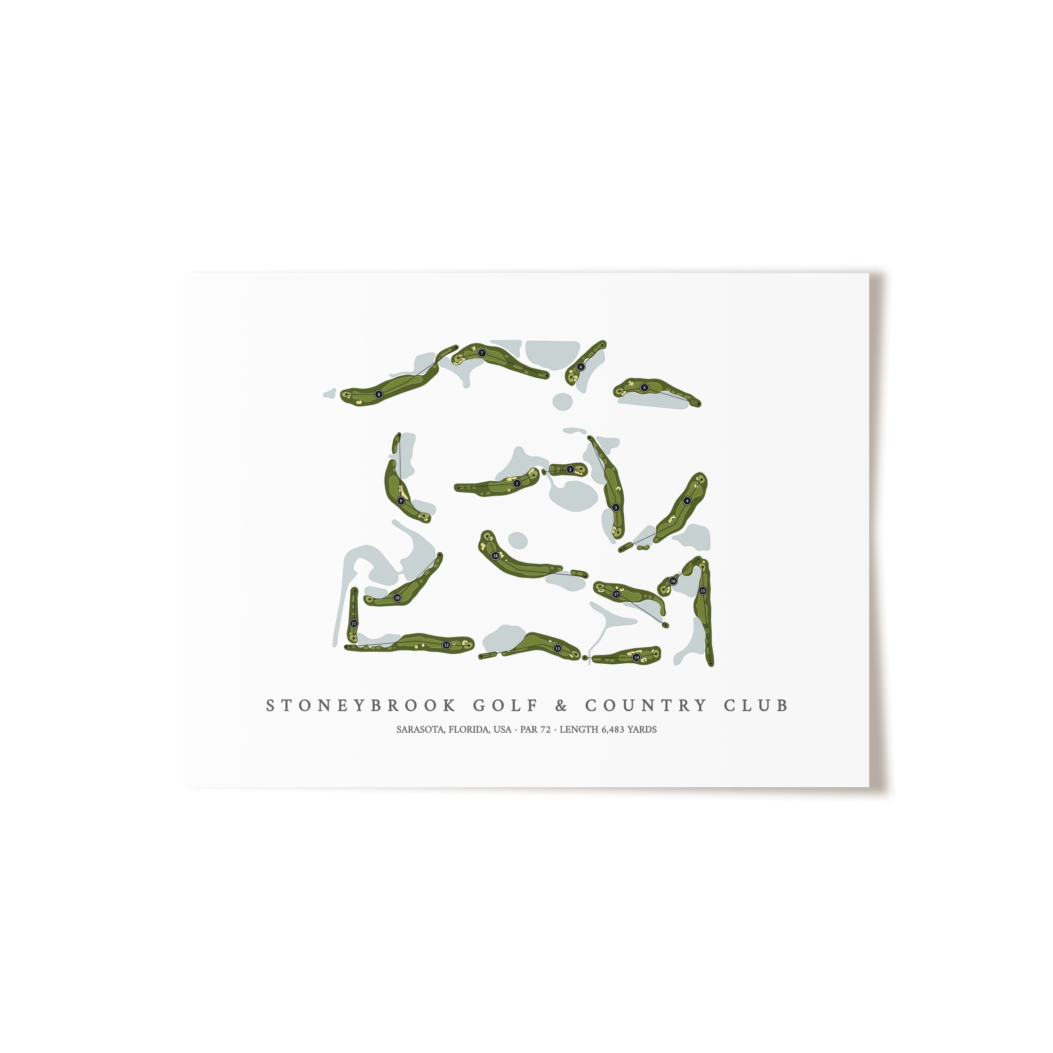 Stoneybrook Golf & Country Club | Golf Course Print | Unframed