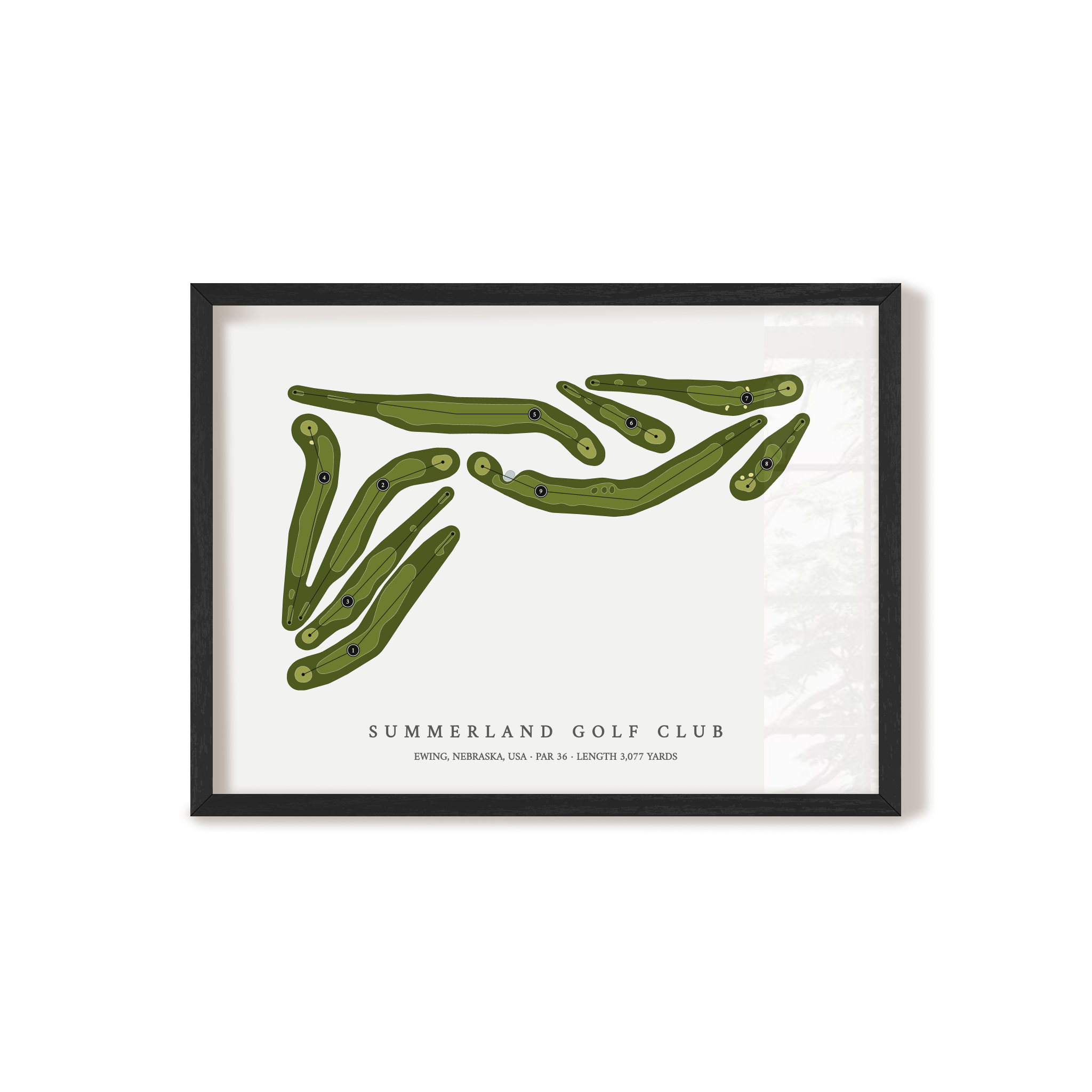 Summerland Golf Club | Golf Course Map | Black+Frame