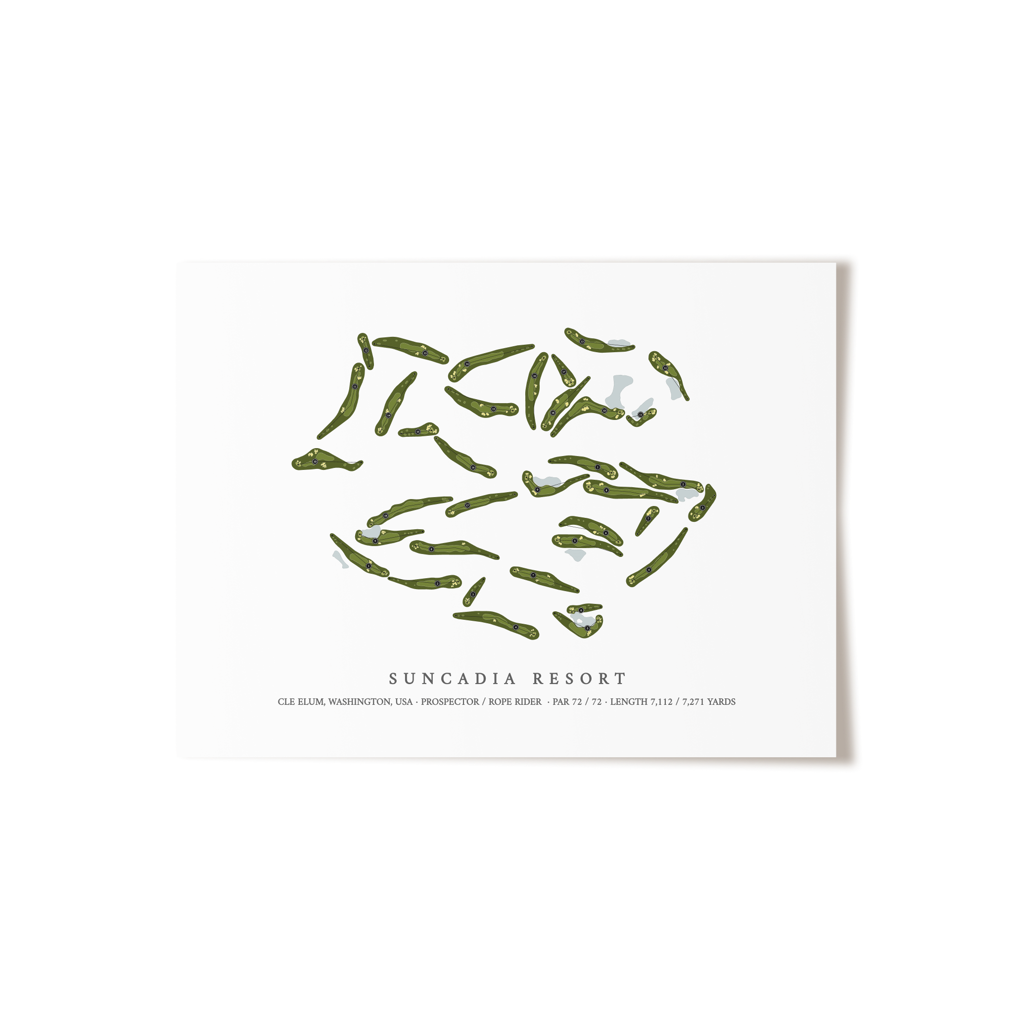 Suncadia Resort | Golf Course Print | Unframed