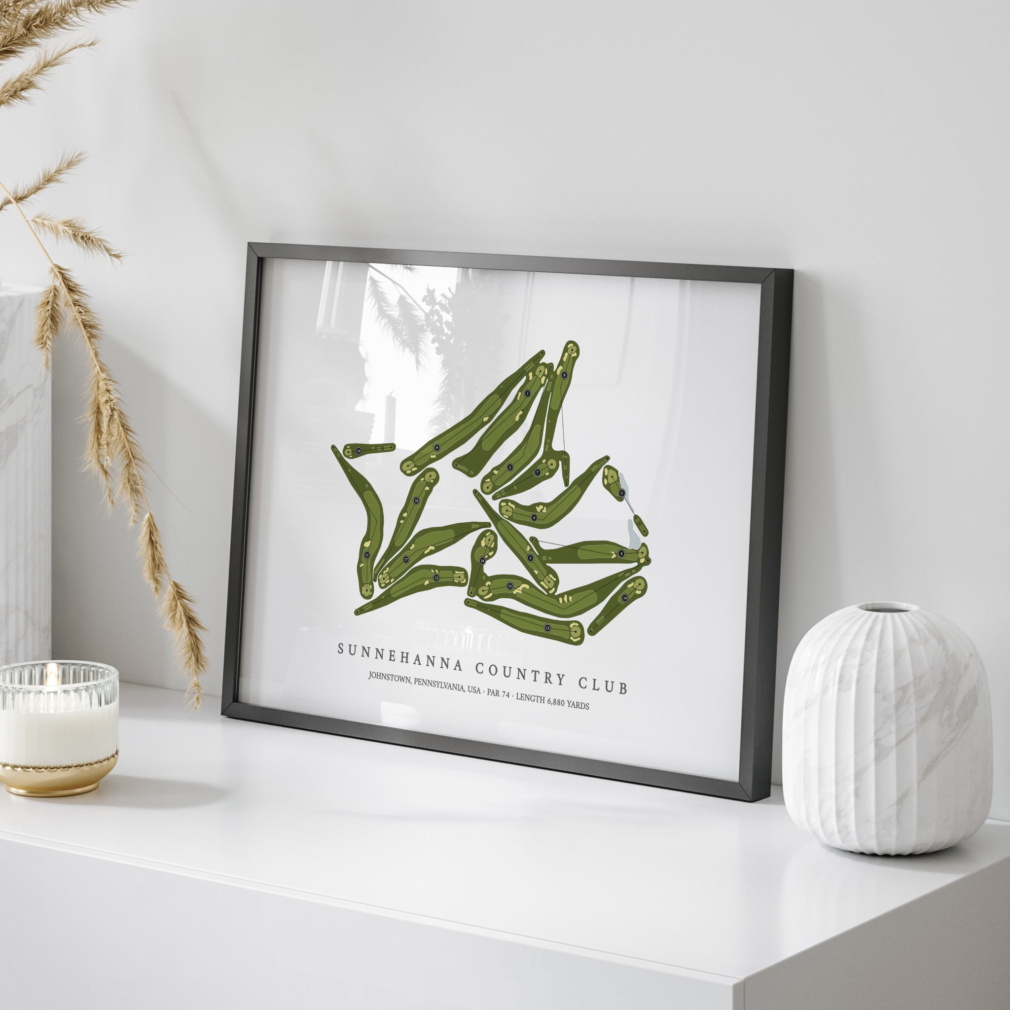 Sunnehanna Country Club | Golf Course Map | On+Table