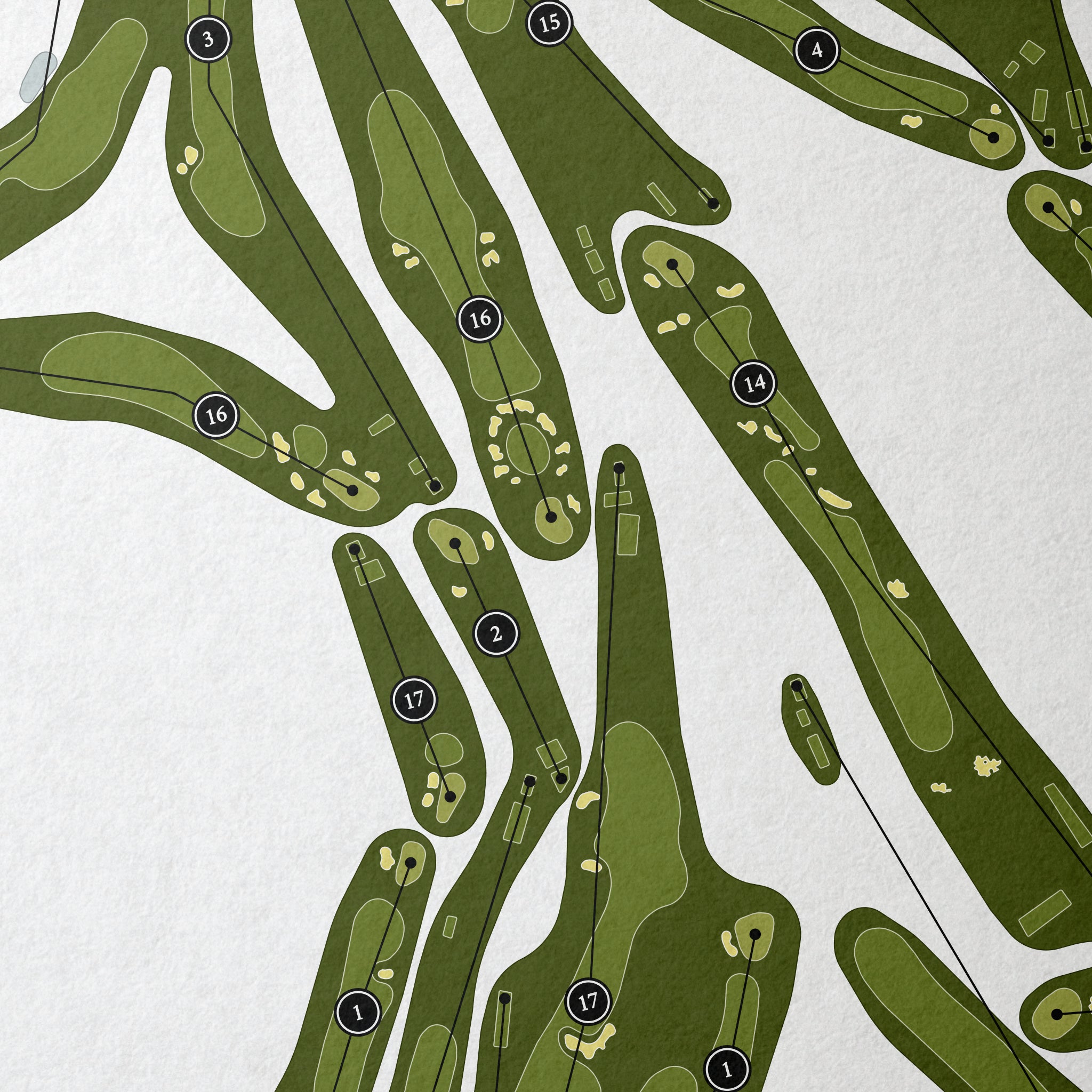 Sunningdale Golf Club | Golf Course Map | Close+Up