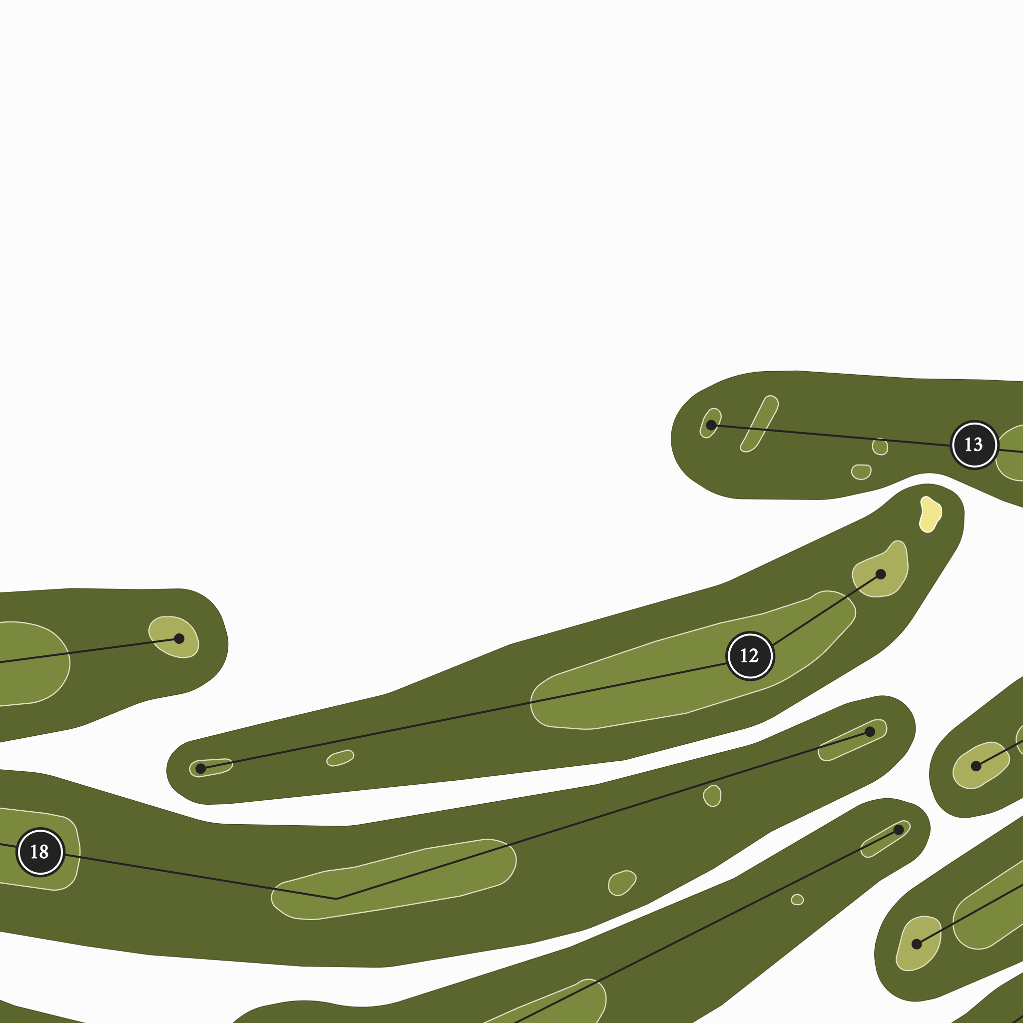 Swan Lake Golf Course | Golf Course Map | Close Up