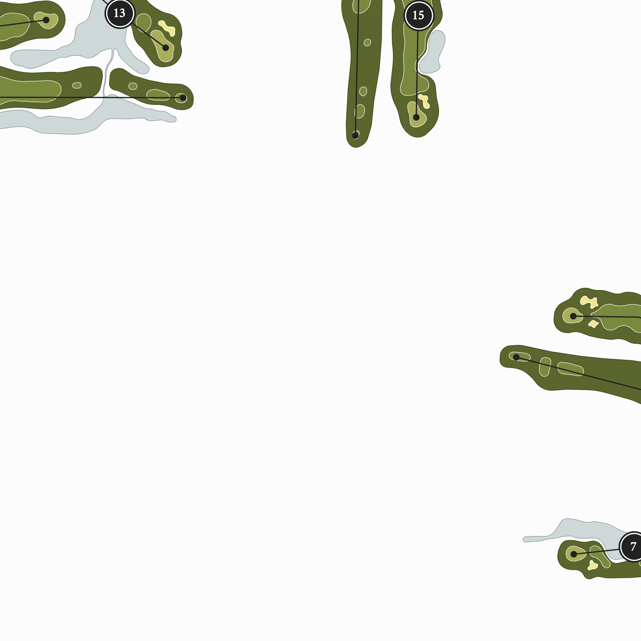 Sweetbriar Golf Club - Legacy Course | Golf Course Map | Close Up